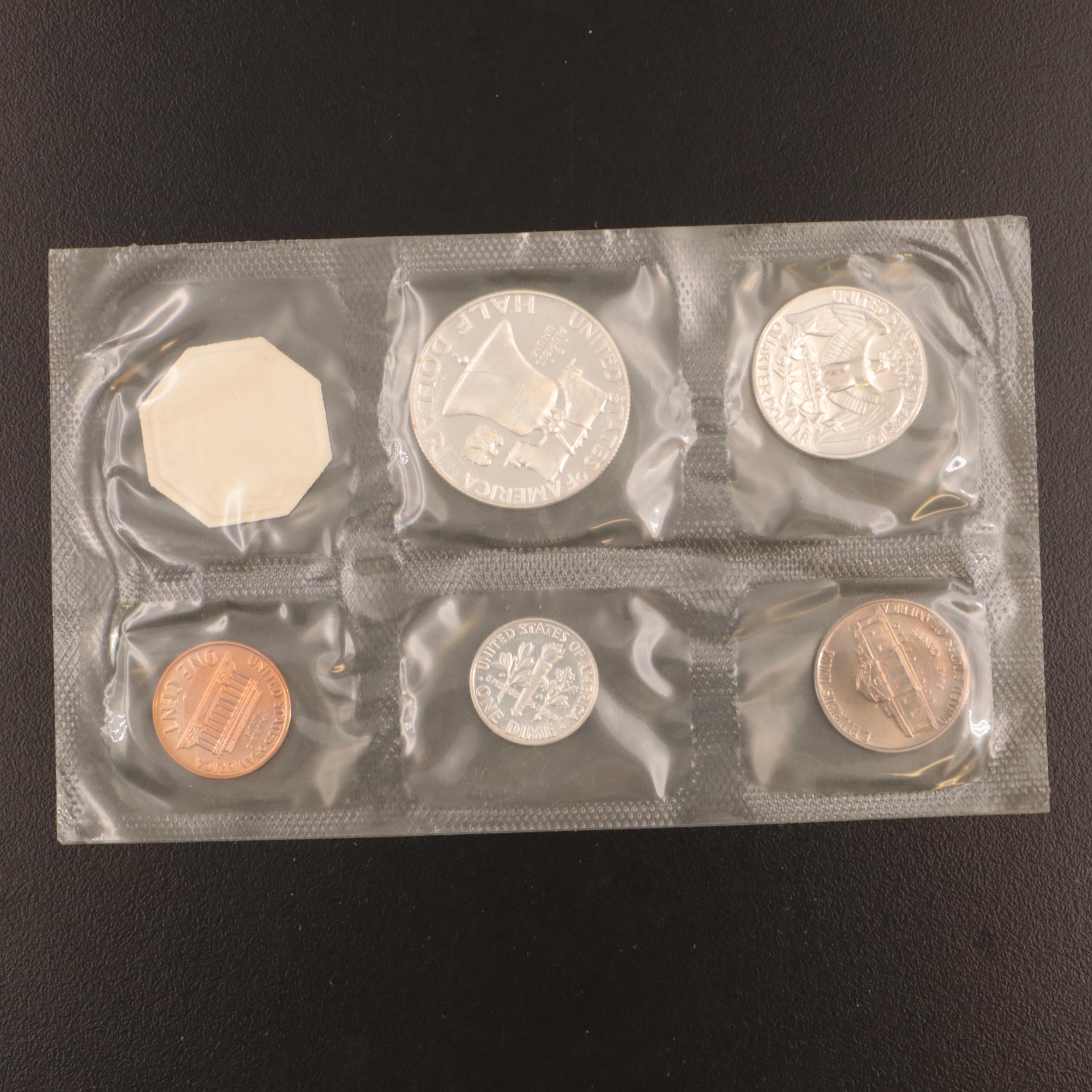 Four Early U.S. Mint Silver Proof Sets, 1961–1964