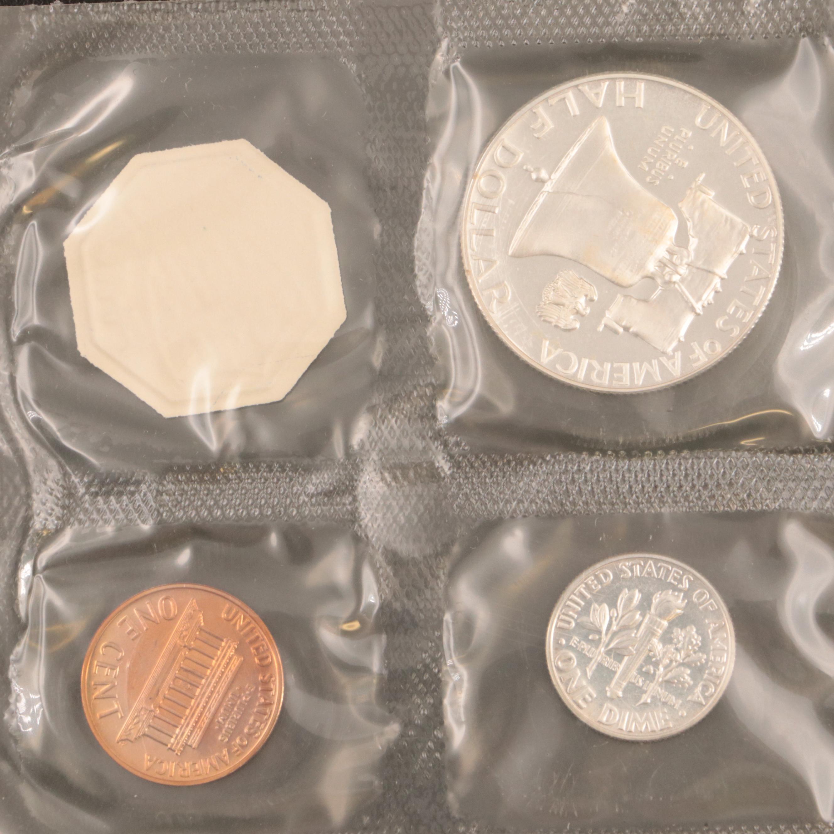 Four Early U.S. Mint Silver Proof Sets, 1961–1964