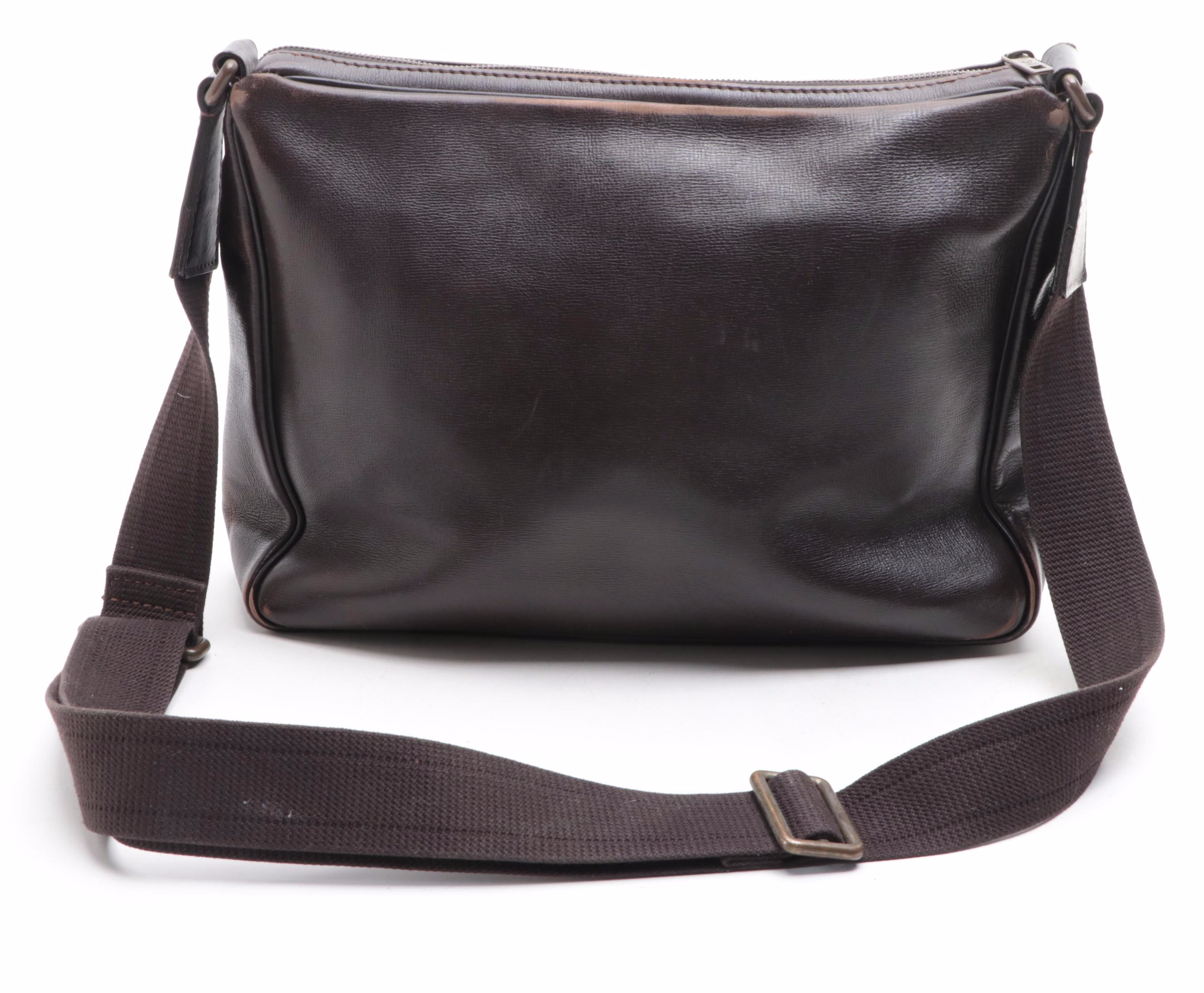 Louis Vuitton Utah Wichita Crossbody Bag in Brown Leather