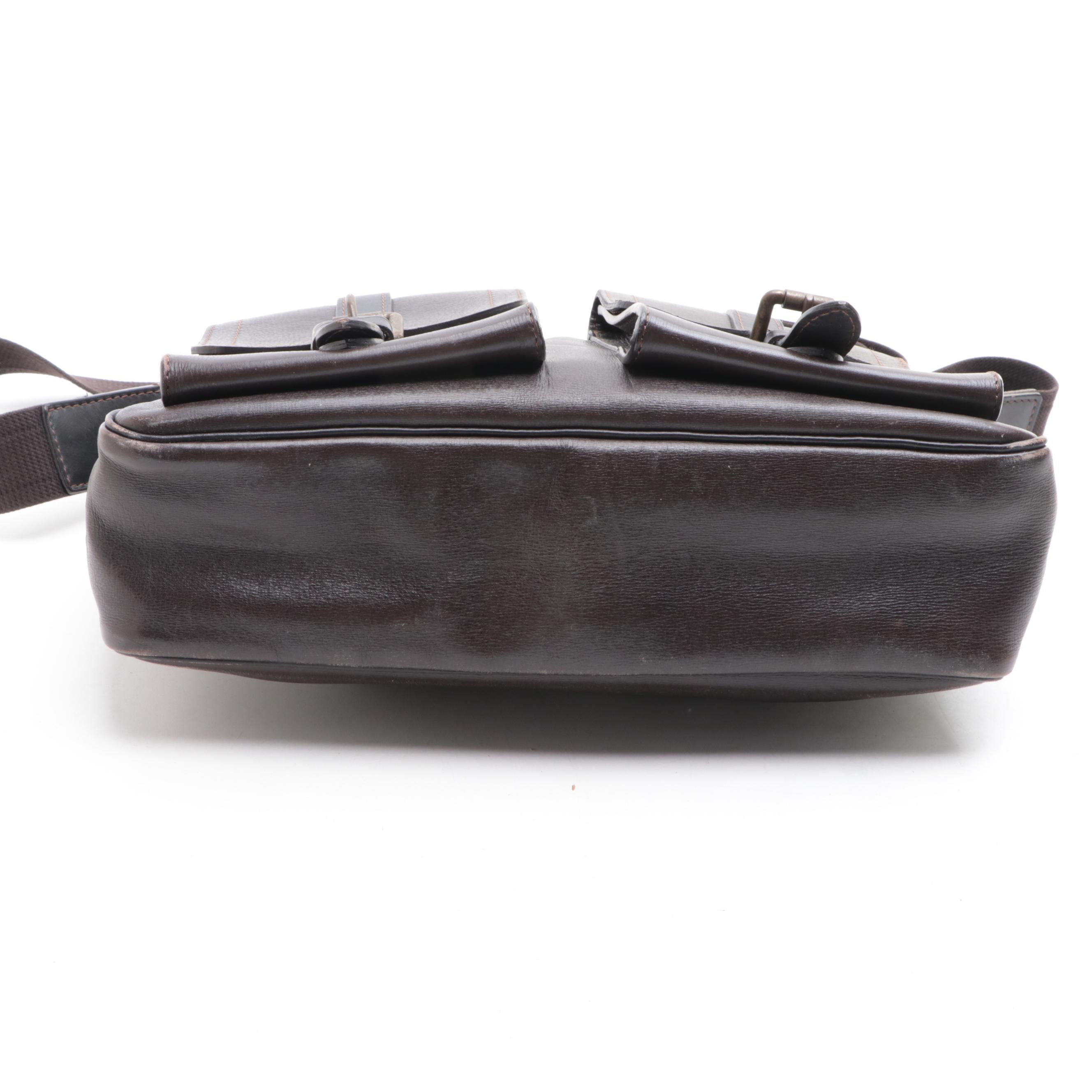 Louis Vuitton Utah Wichita Crossbody Bag in Brown Leather