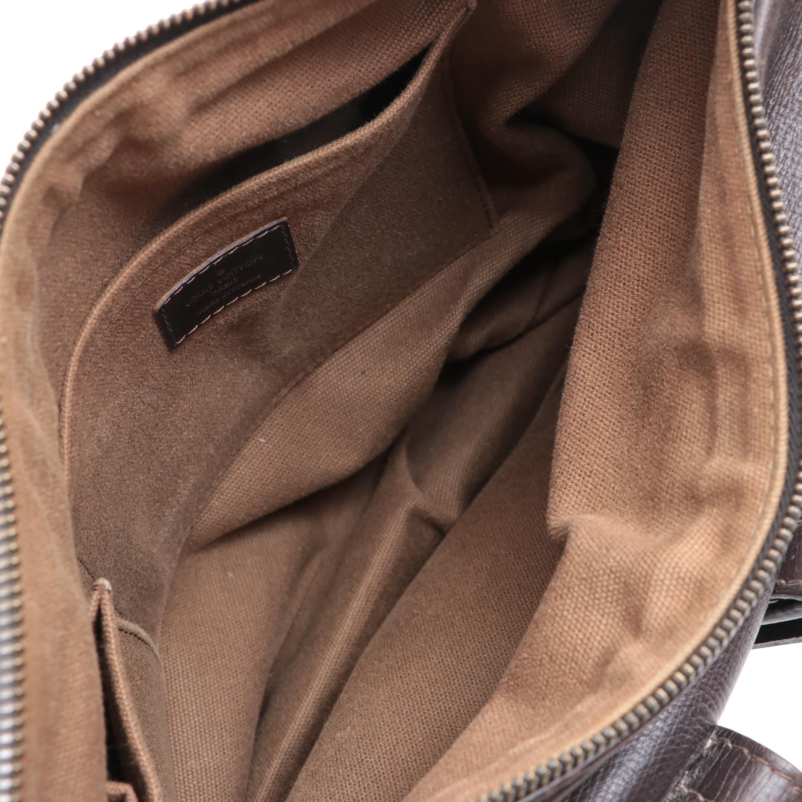 Louis Vuitton Utah Wichita Crossbody Bag in Brown Leather