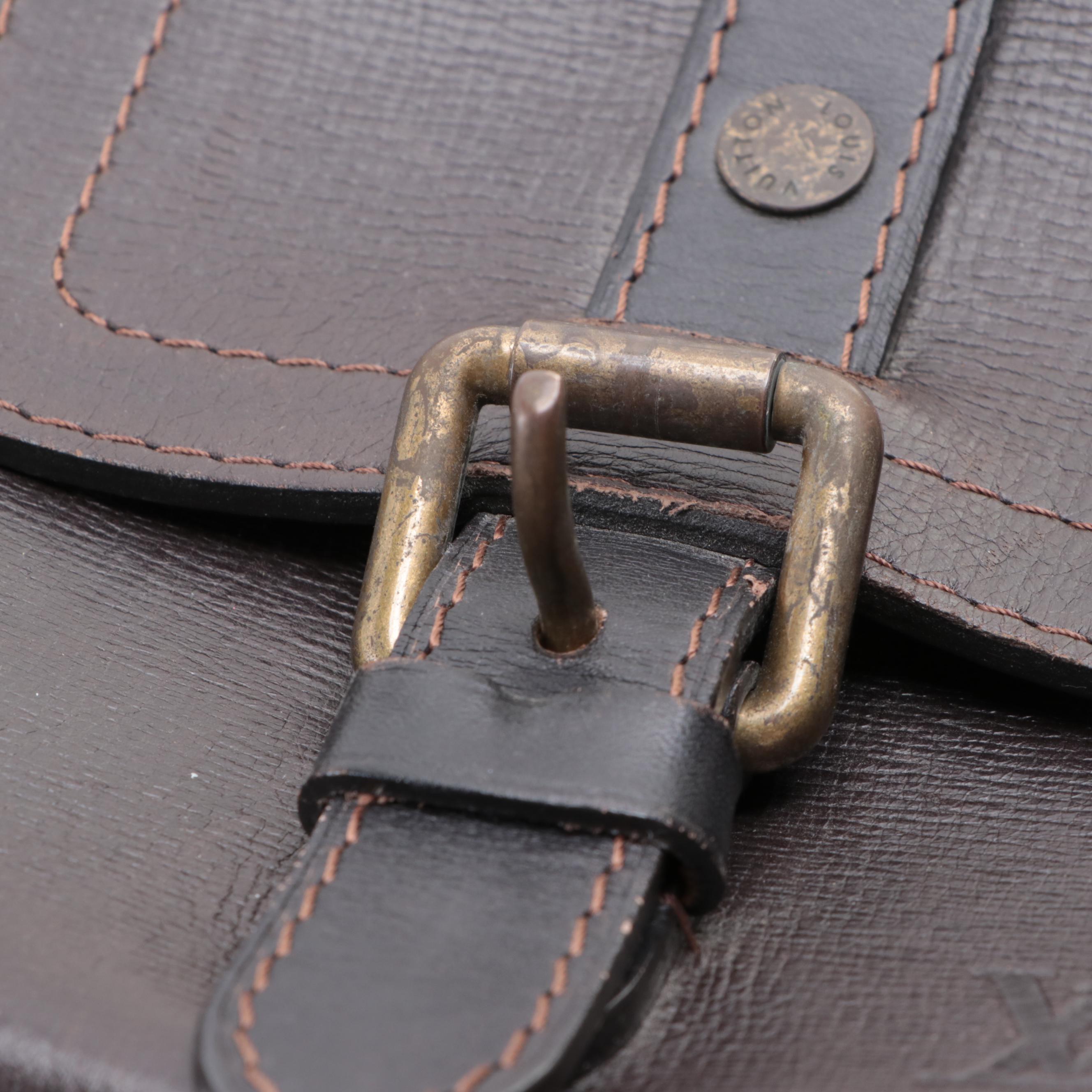 Louis Vuitton Utah Wichita Crossbody Bag in Brown Leather