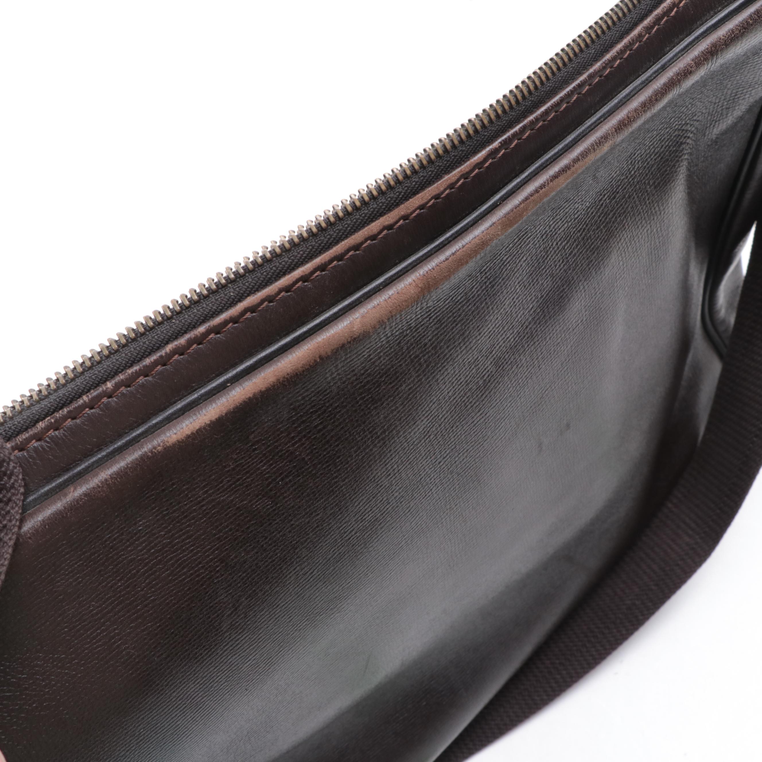 Louis Vuitton Utah Wichita Crossbody Bag in Brown Leather