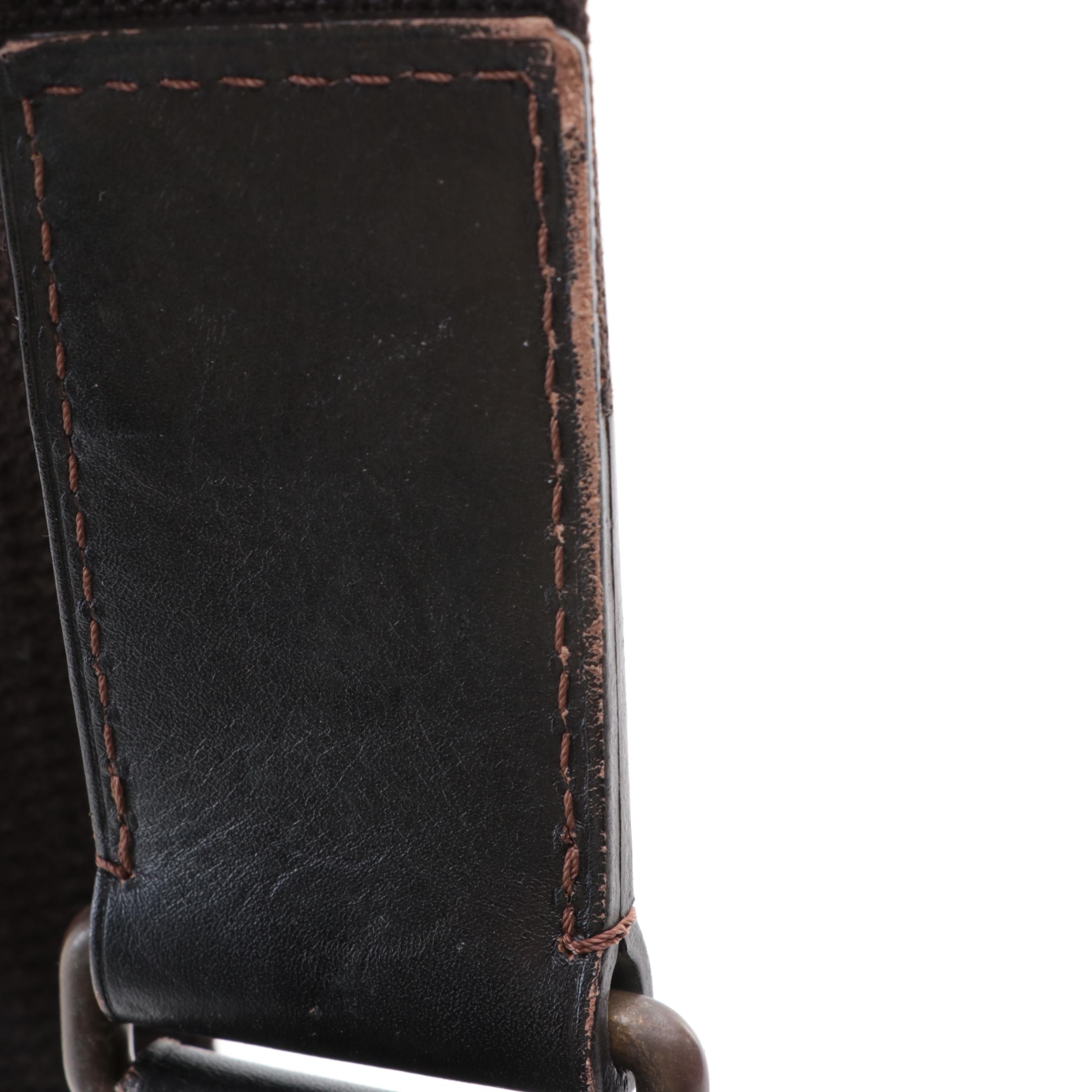 Louis Vuitton Utah Wichita Crossbody Bag in Brown Leather