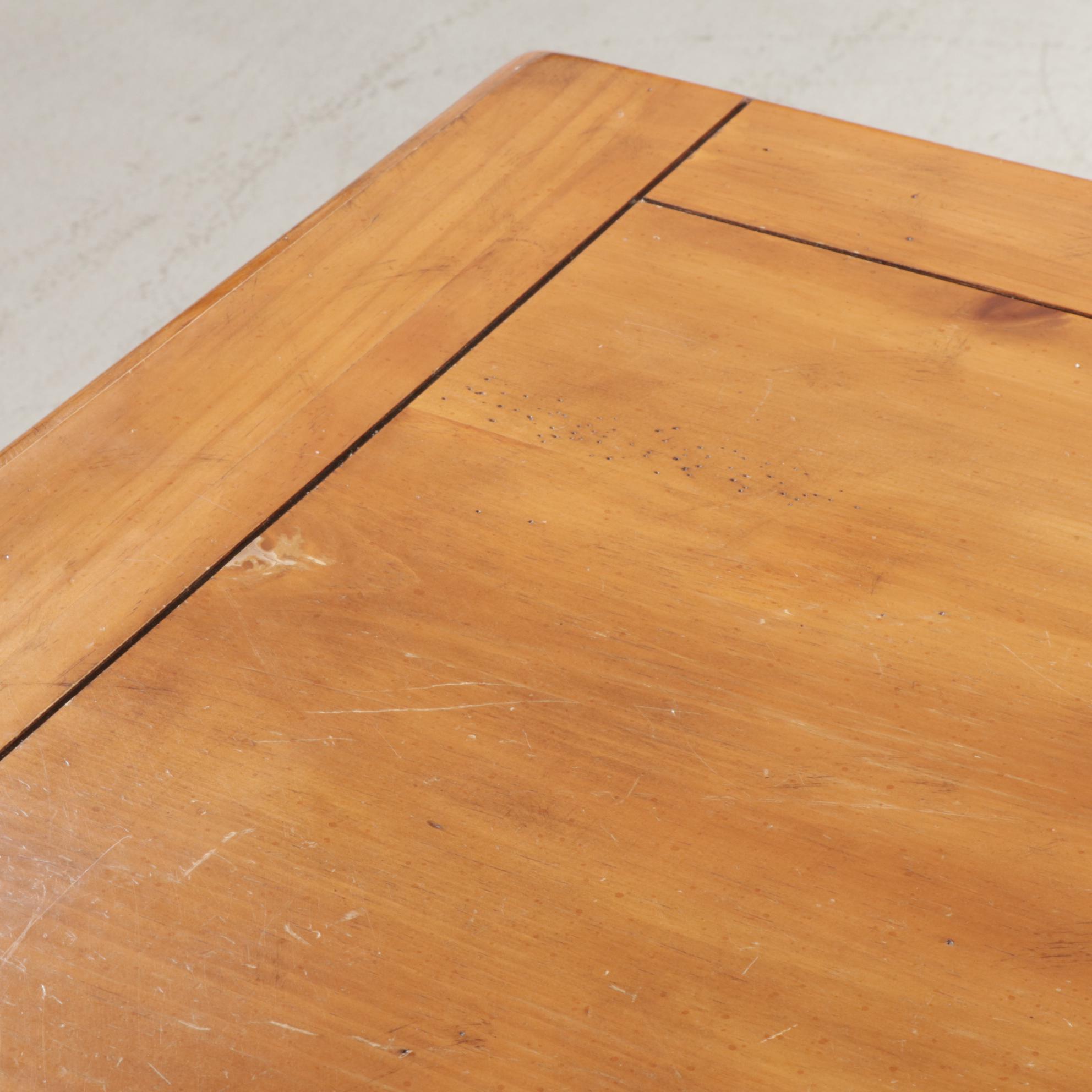 French Farmhouse Style Pine Dining Table with Roanoke Furniture Chairs