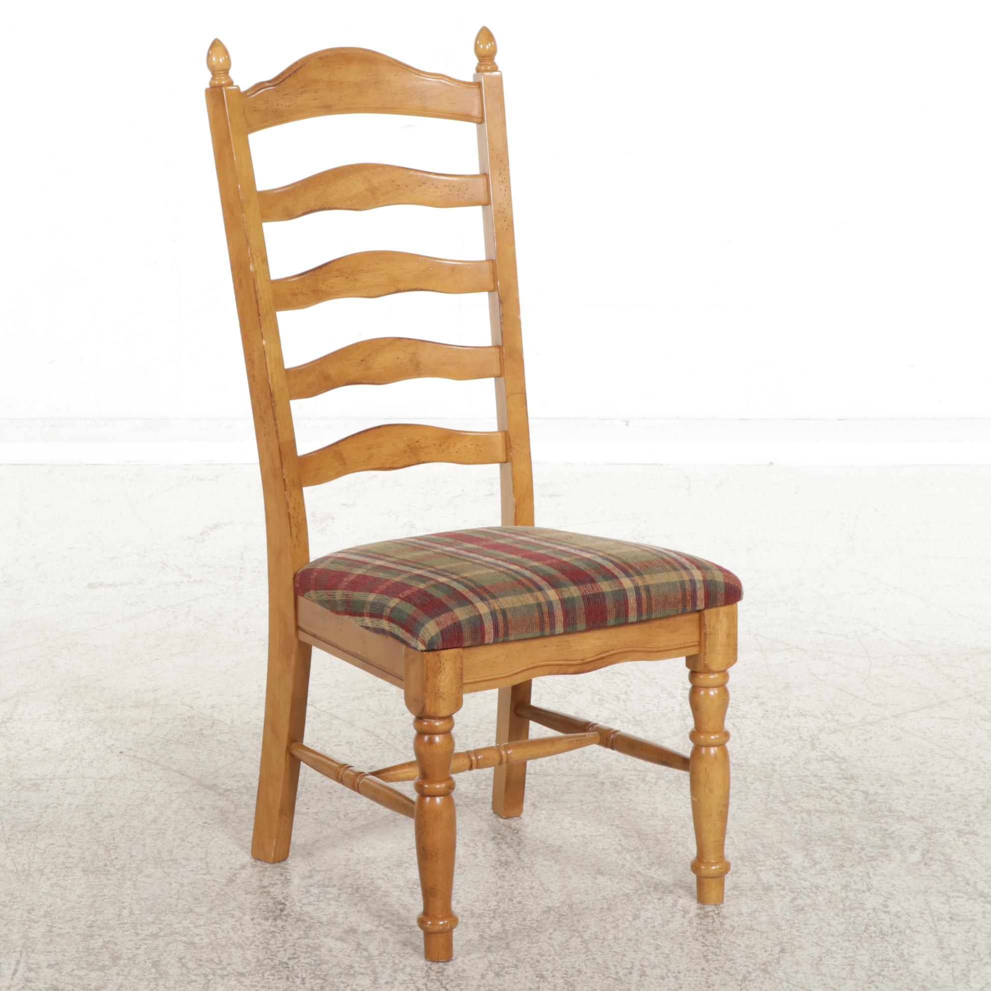 French Farmhouse Style Pine Dining Table with Roanoke Furniture Chairs