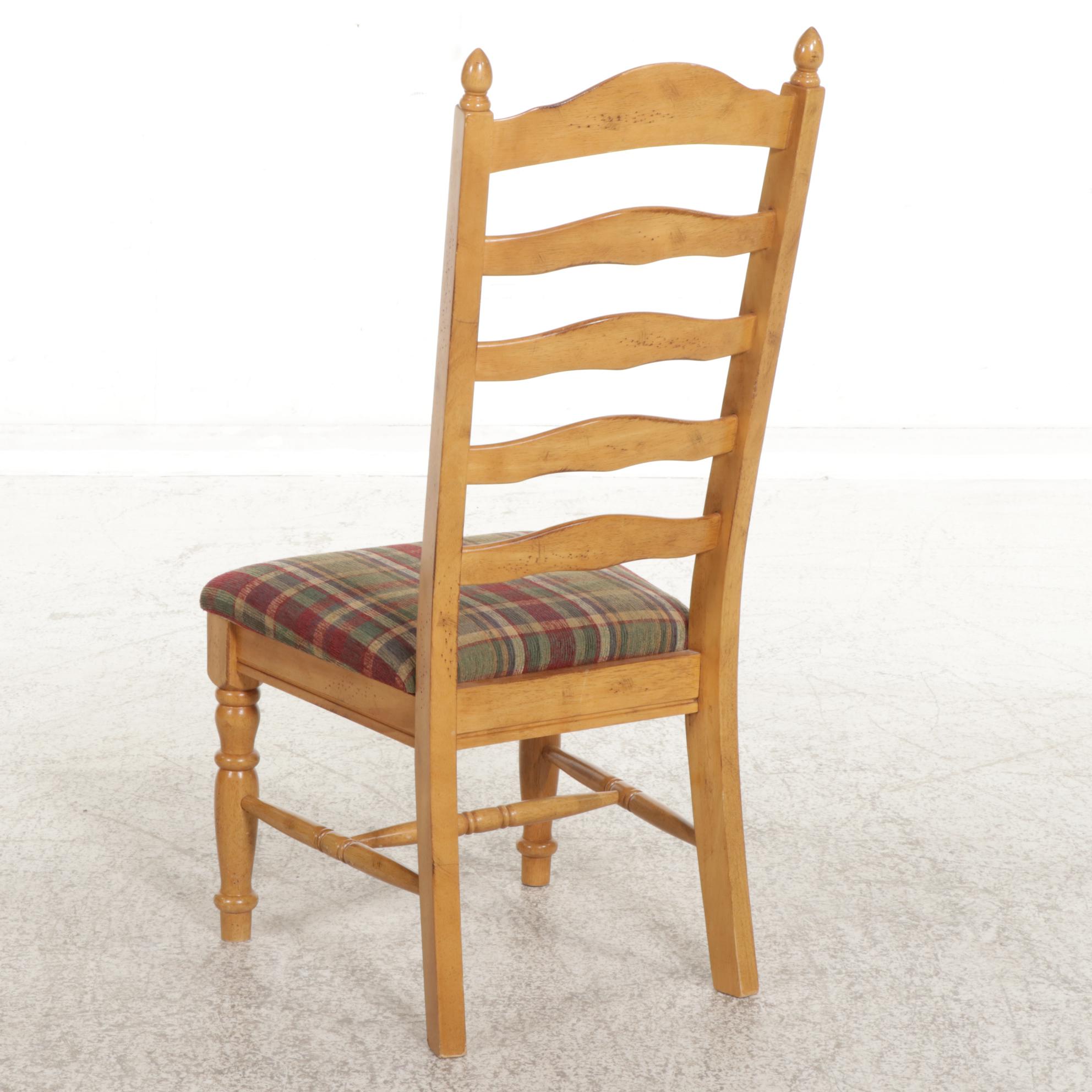 French Farmhouse Style Pine Dining Table with Roanoke Furniture Chairs