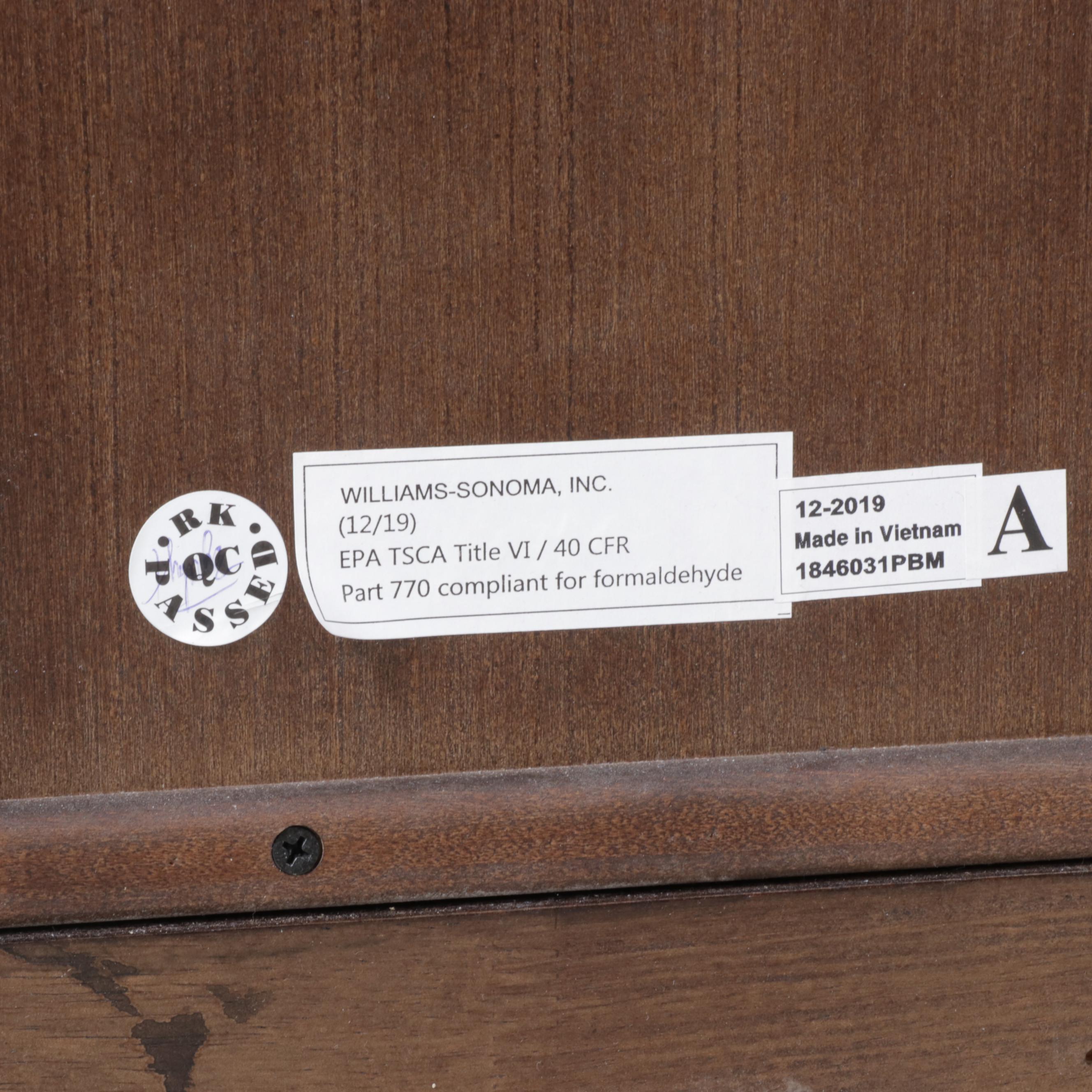 Pottery Barn "Bedford" Two-Shelf Bookcase in Espresso