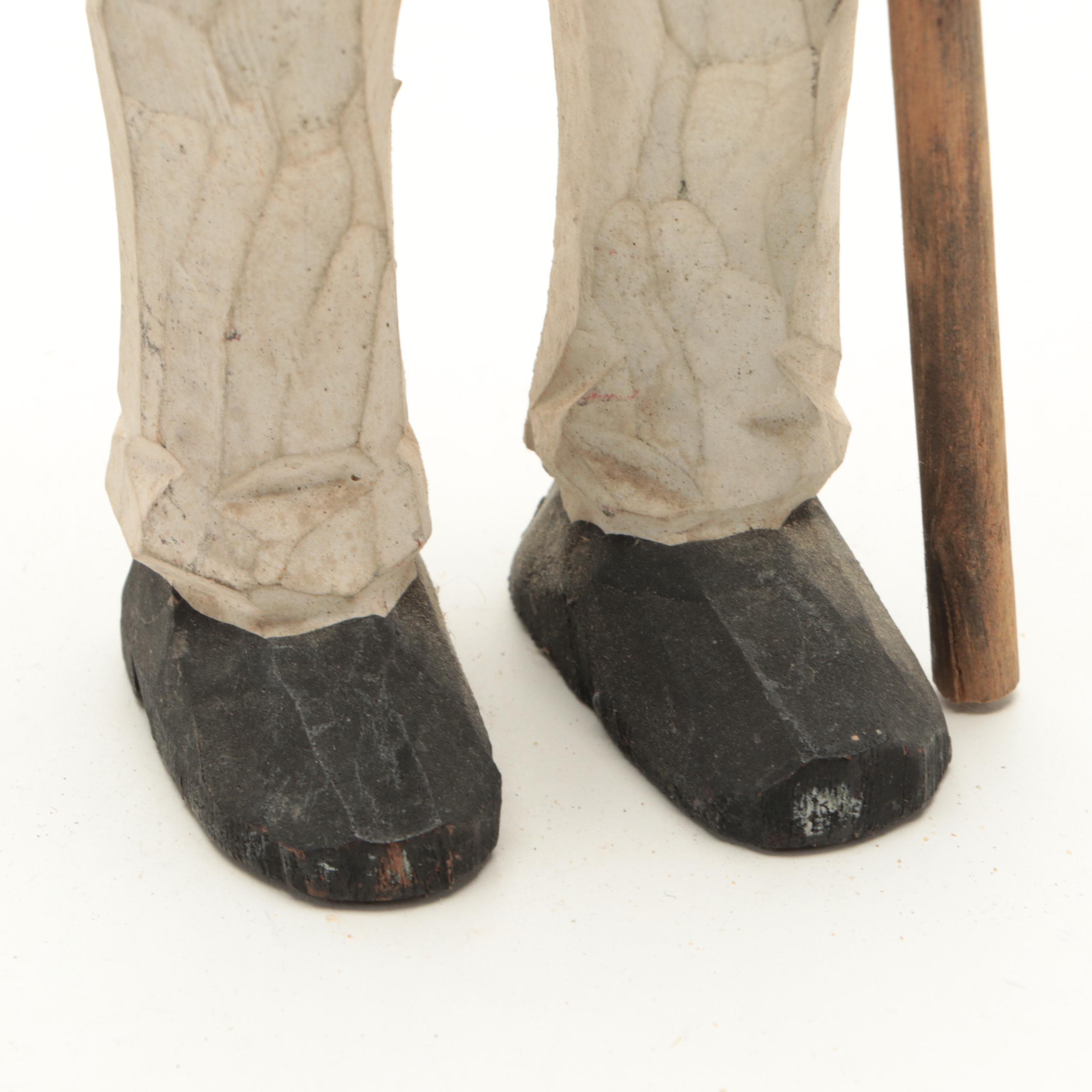 Carved Wooden and Resin Sailors and Lighthouse Figurines