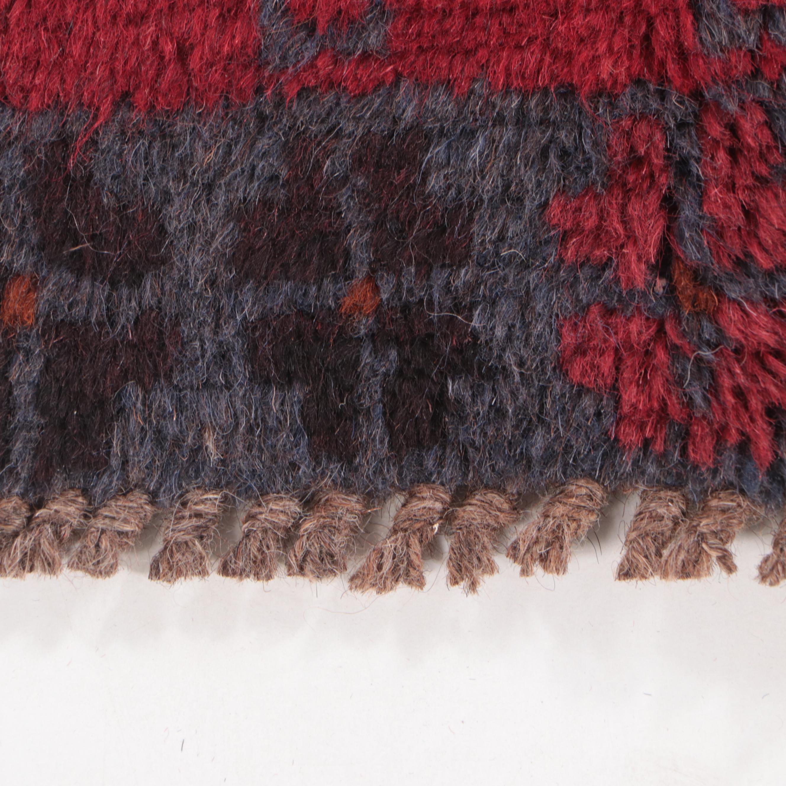 2'8 x 4'4 Hand-Knotted Afghan Baluch Accent Rug