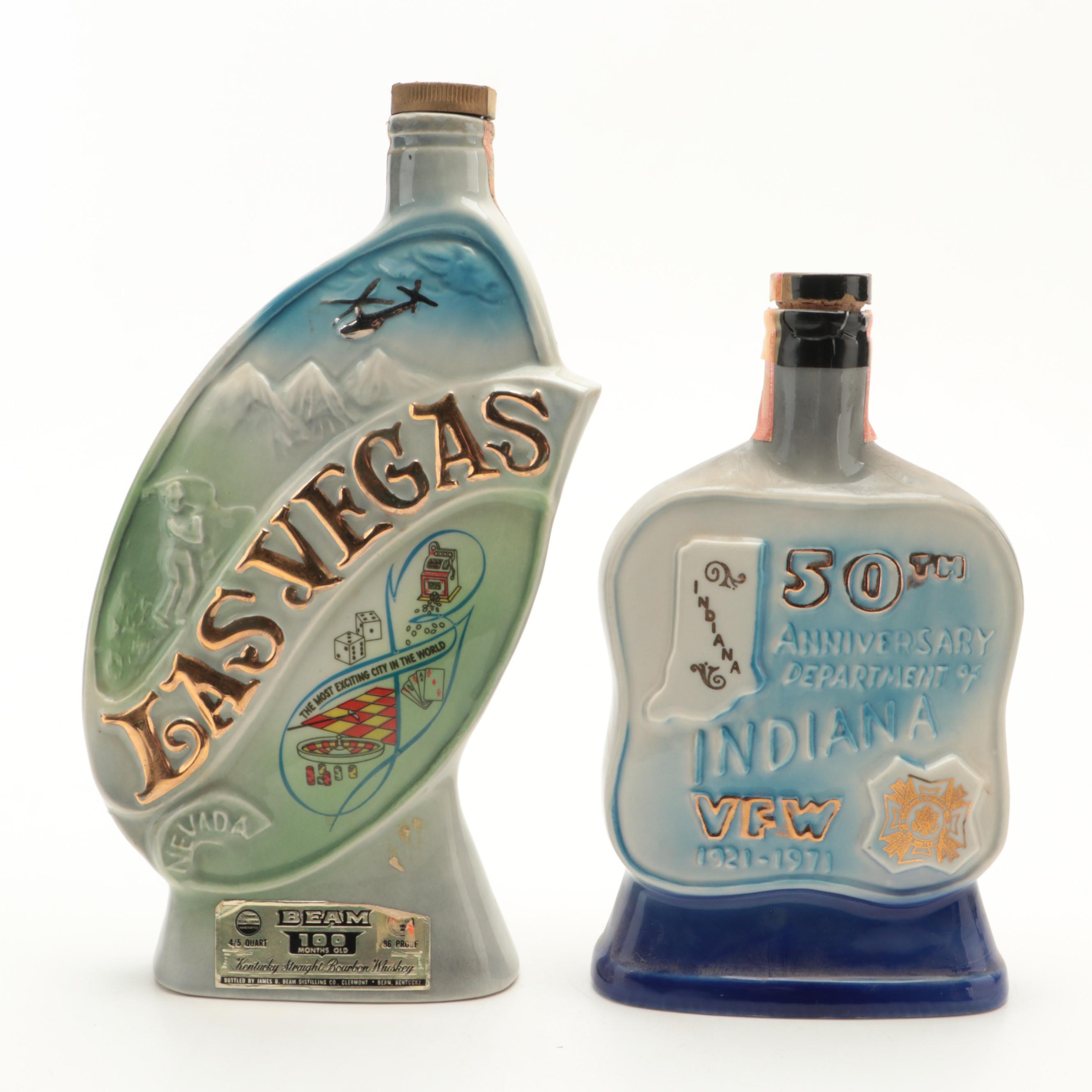 Jim Beam and Other Ceramic Commemorative Decanters