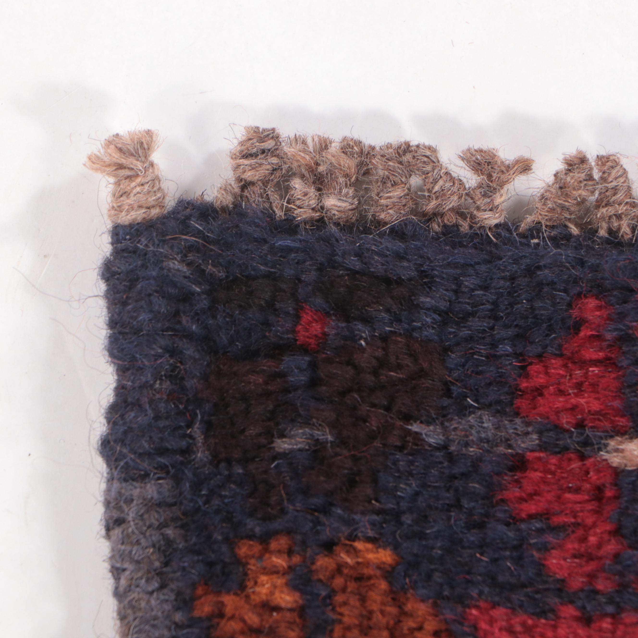 2'8 x 4'4 Hand-Knotted Afghan Baluch Accent Rug