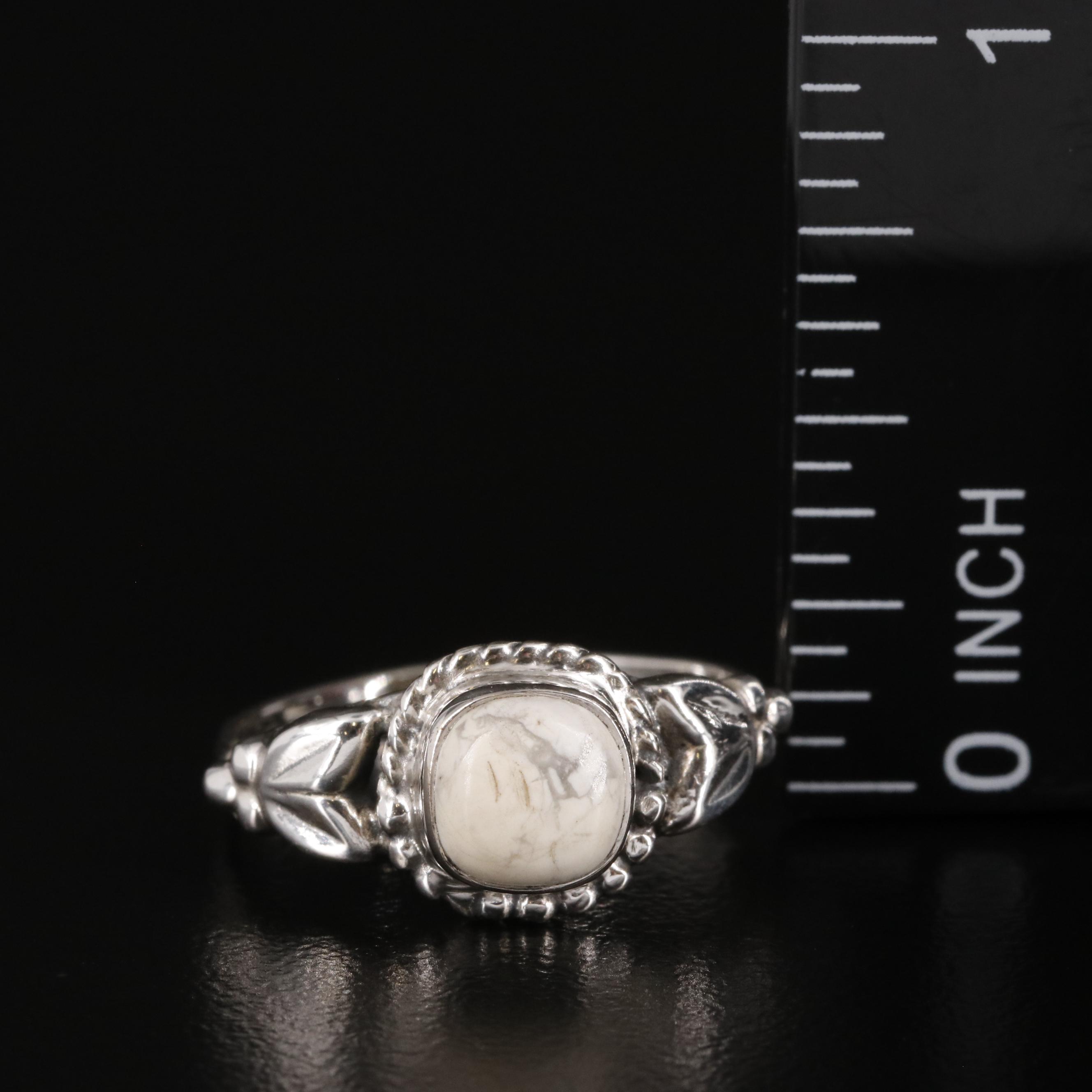Sterling Howlite Ring