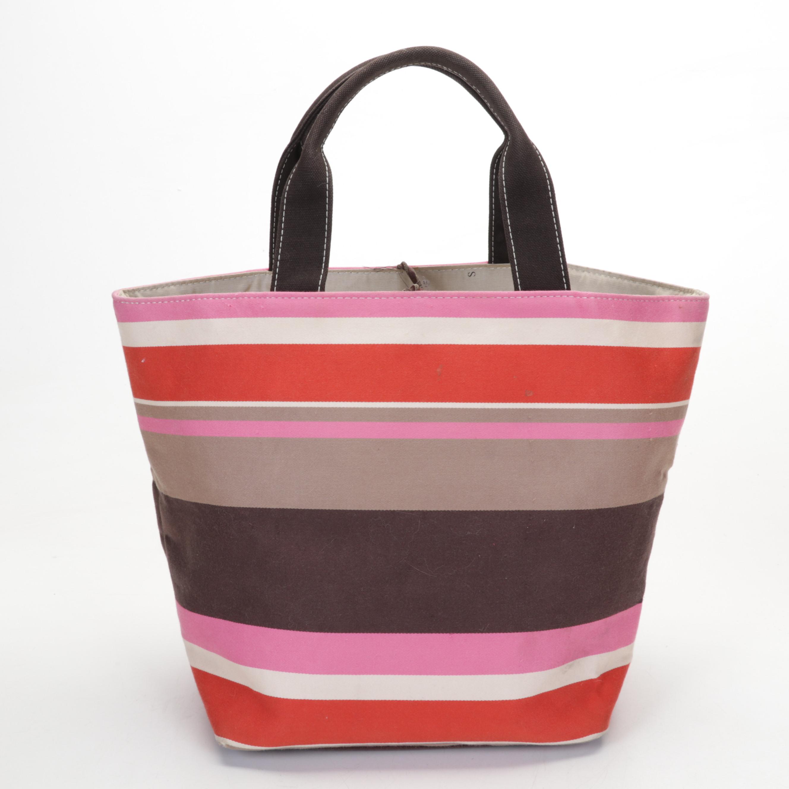 Kate Spade Striped Tote Bag, Red Wool Hat with Blown Glass Beads, and More