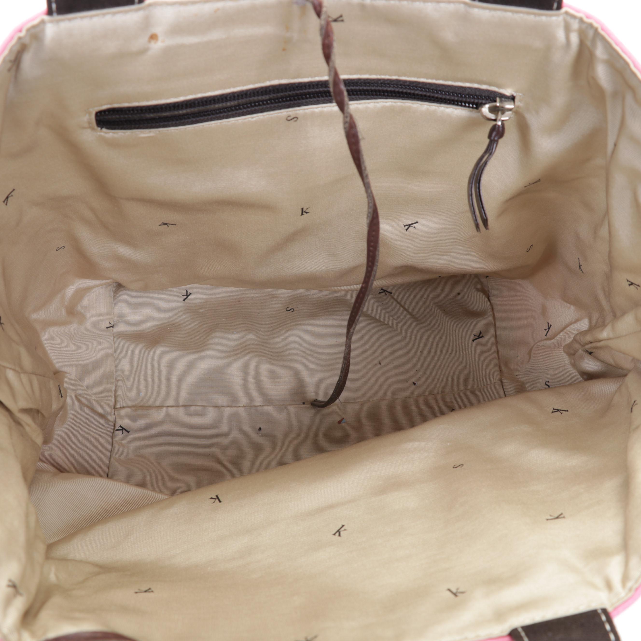 Kate Spade Striped Tote Bag, Red Wool Hat with Blown Glass Beads, and More