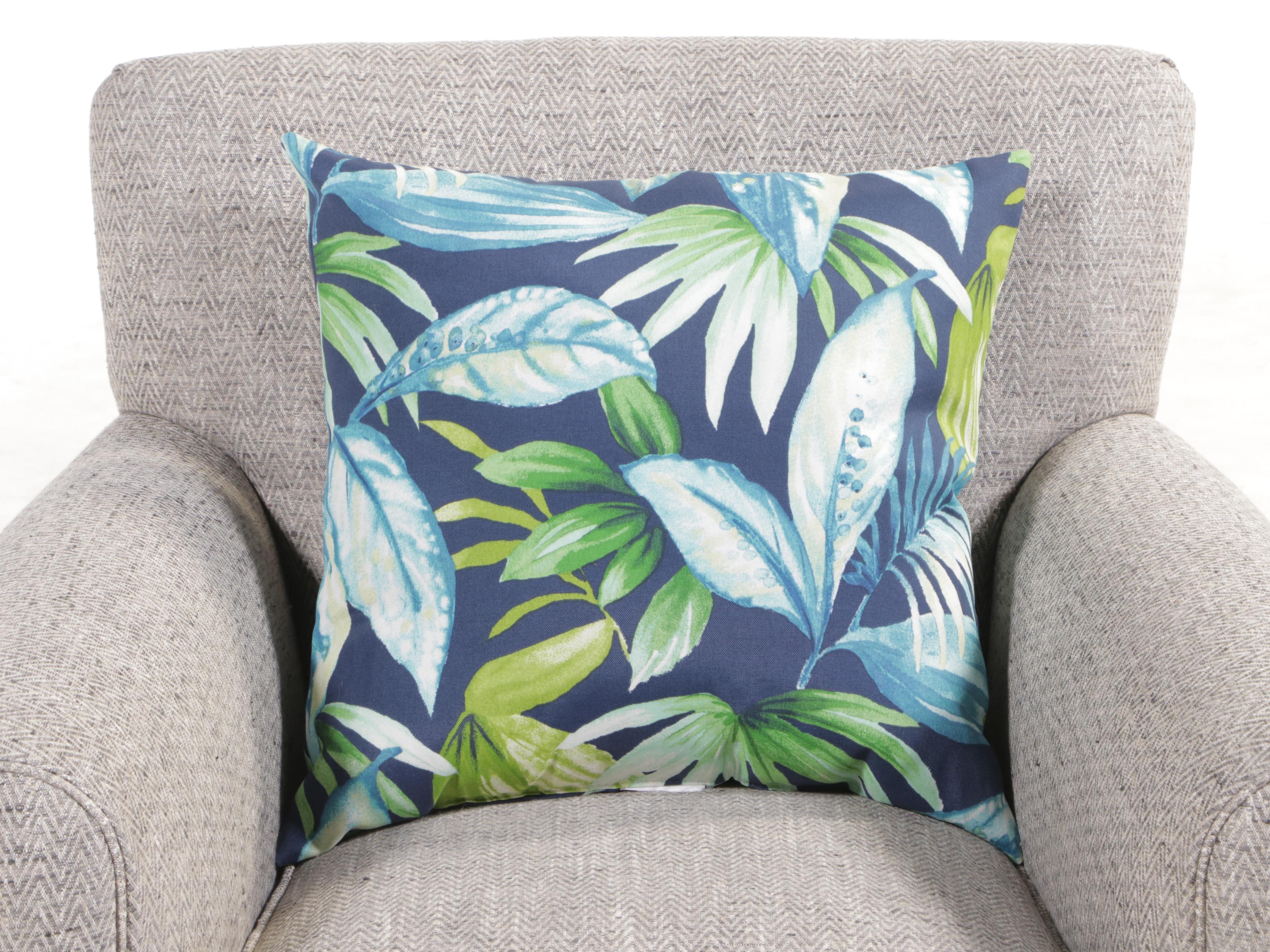 Arhaus "Duvall" Swivel-Glider in Sedaris Dolphin