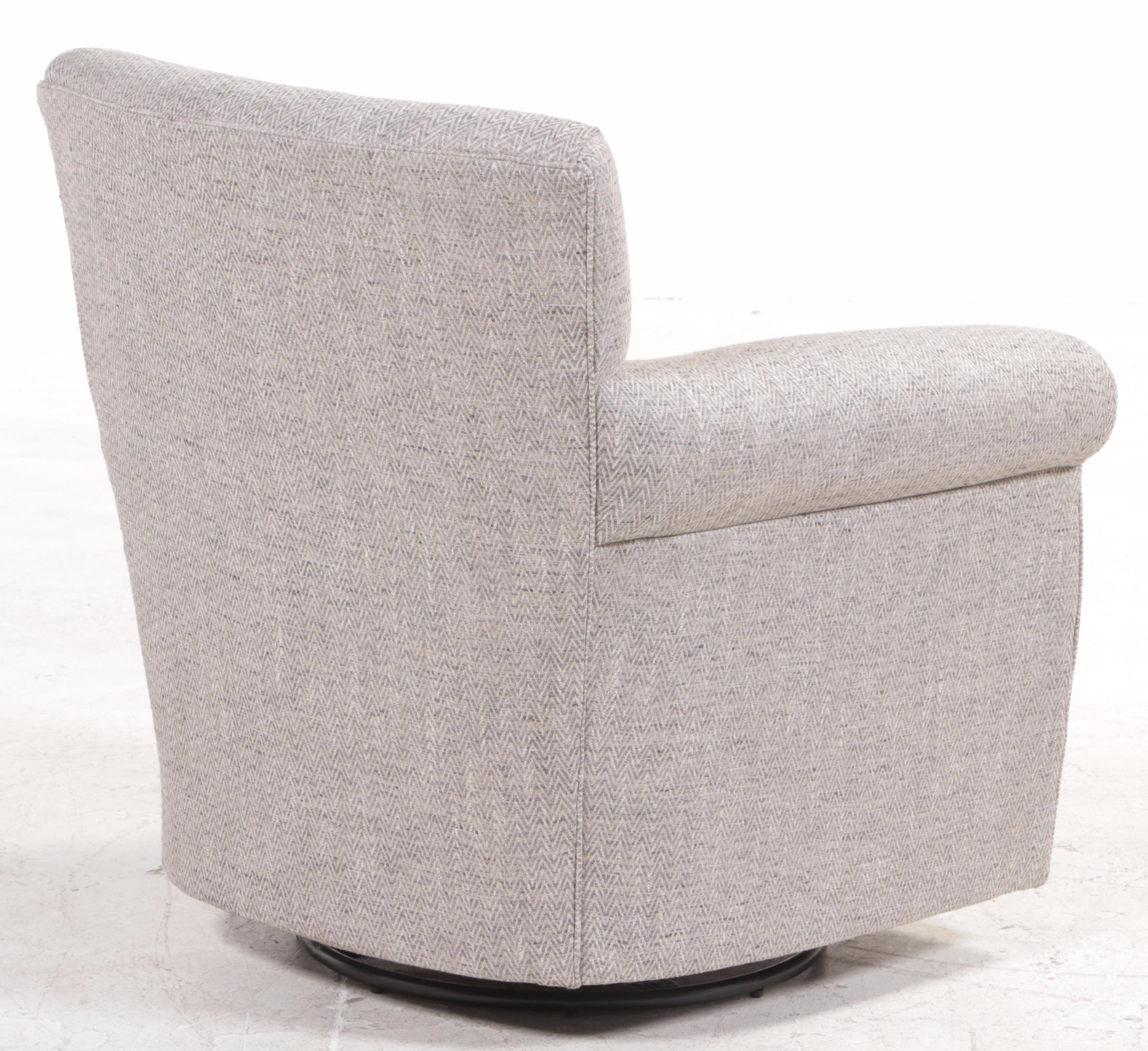 Arhaus "Duvall" Swivel-Glider in Sedaris Dolphin