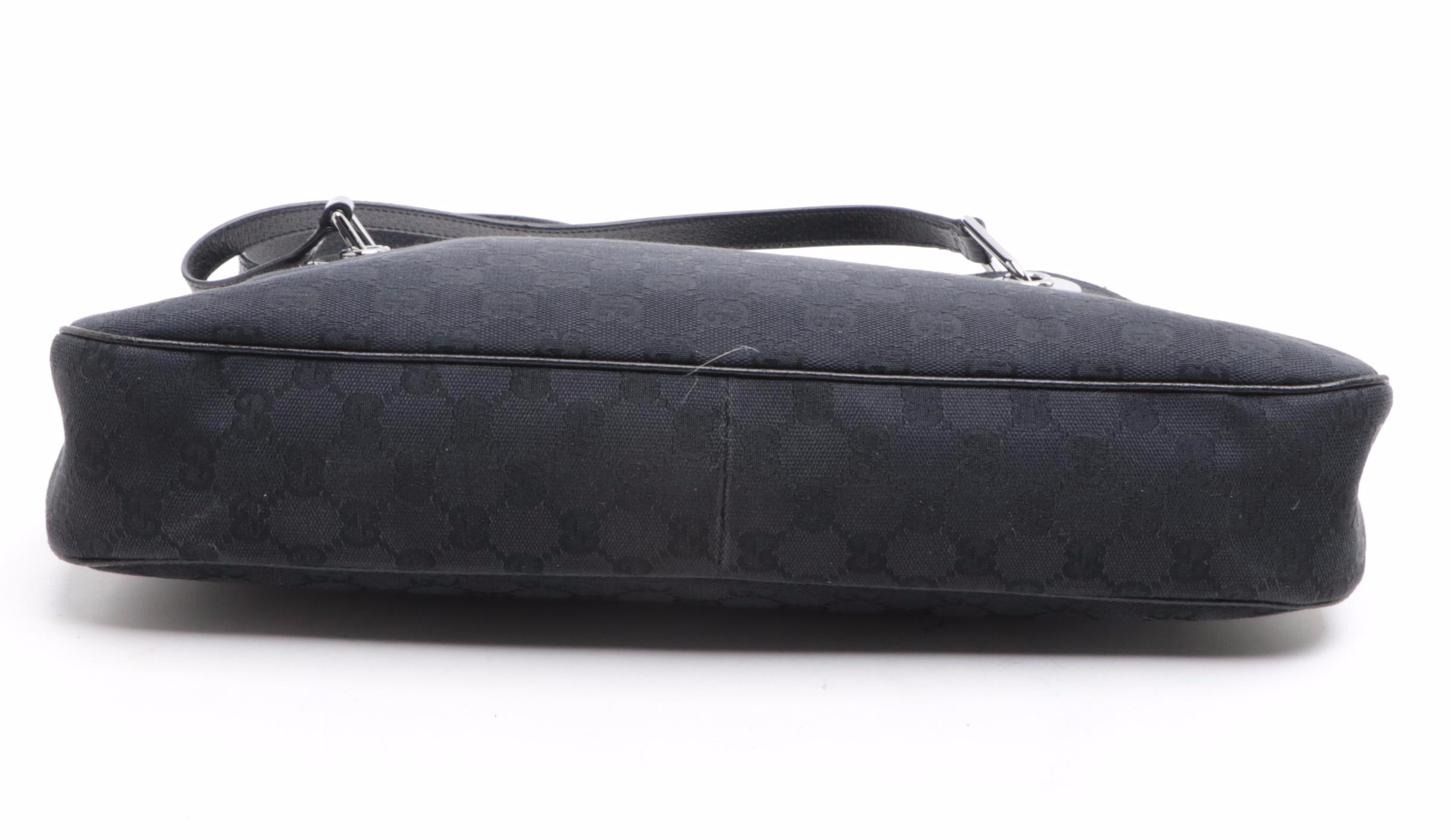 Gucci Eclipse GG Canvas and Cinghiale Leather Shoulder Bag