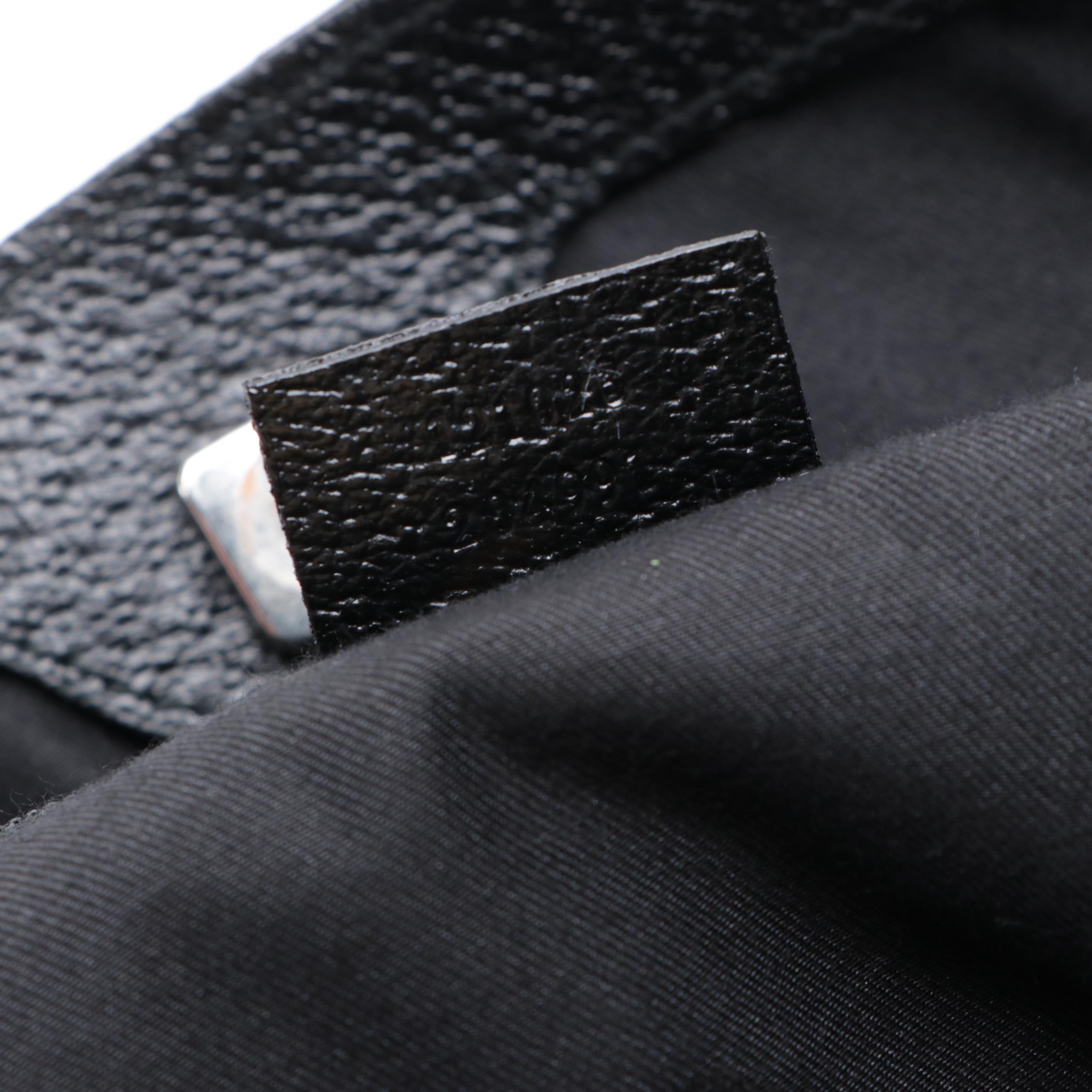 Gucci Eclipse GG Canvas and Cinghiale Leather Shoulder Bag