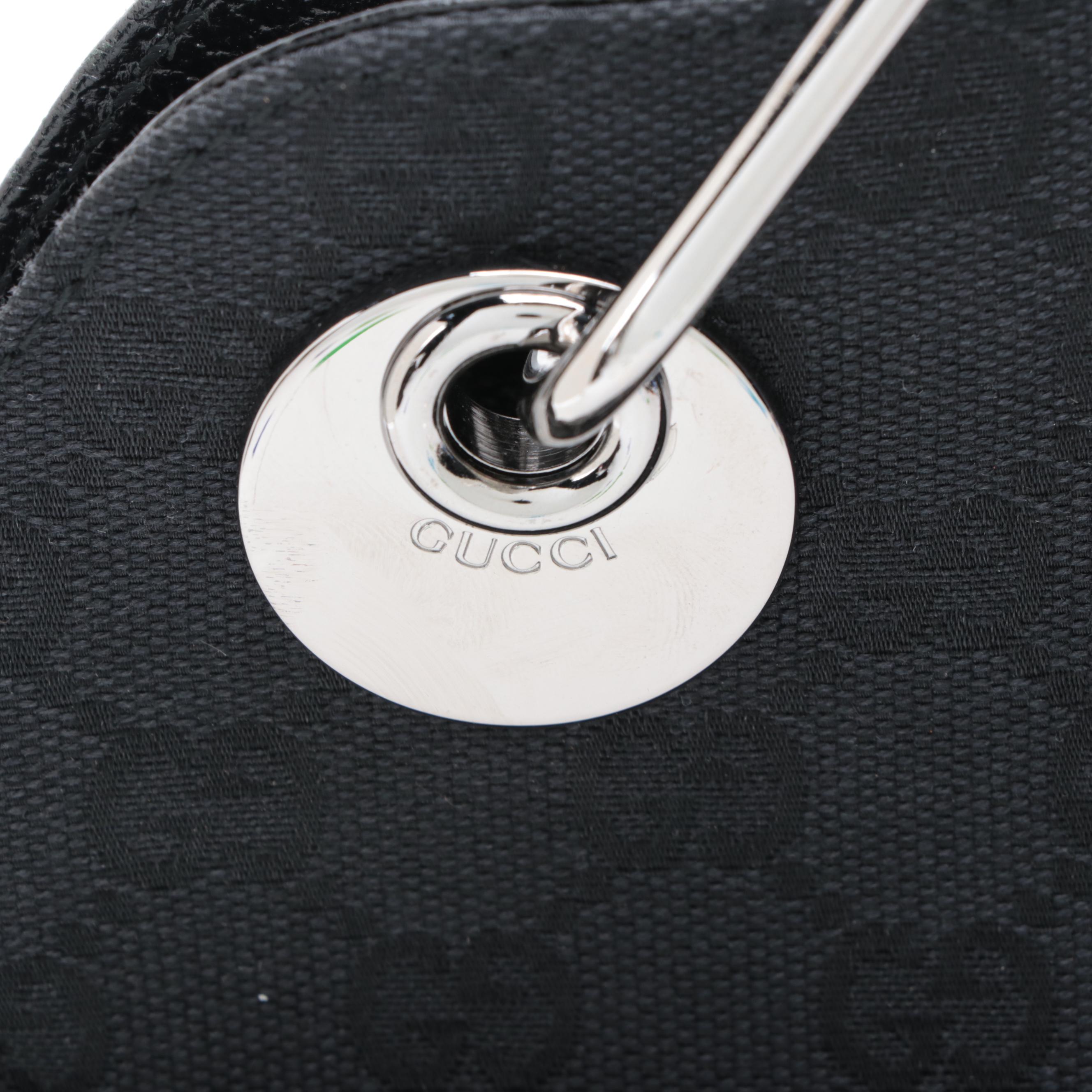 Gucci Eclipse GG Canvas and Cinghiale Leather Shoulder Bag