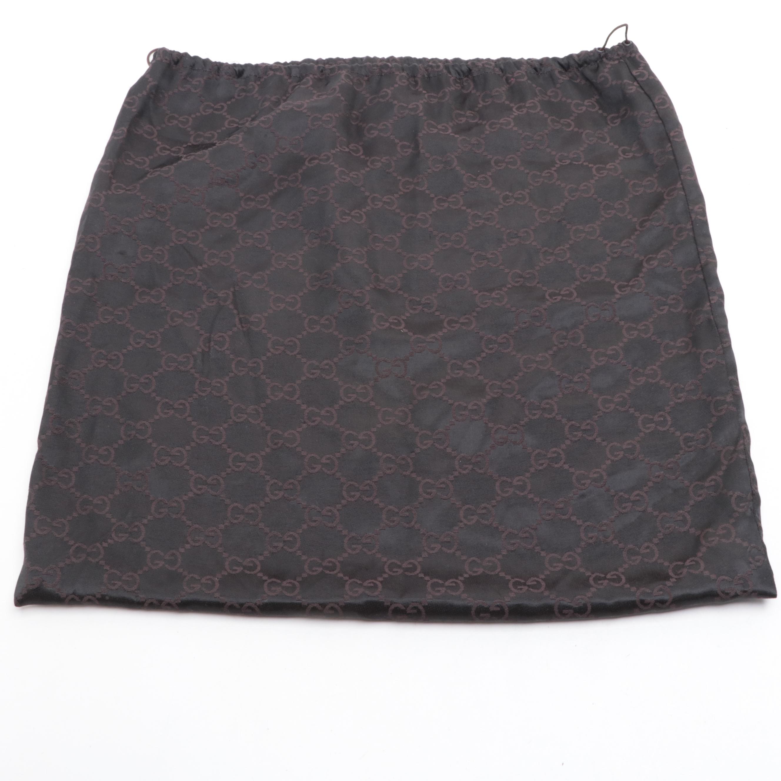 Gucci Eclipse GG Canvas and Cinghiale Leather Shoulder Bag