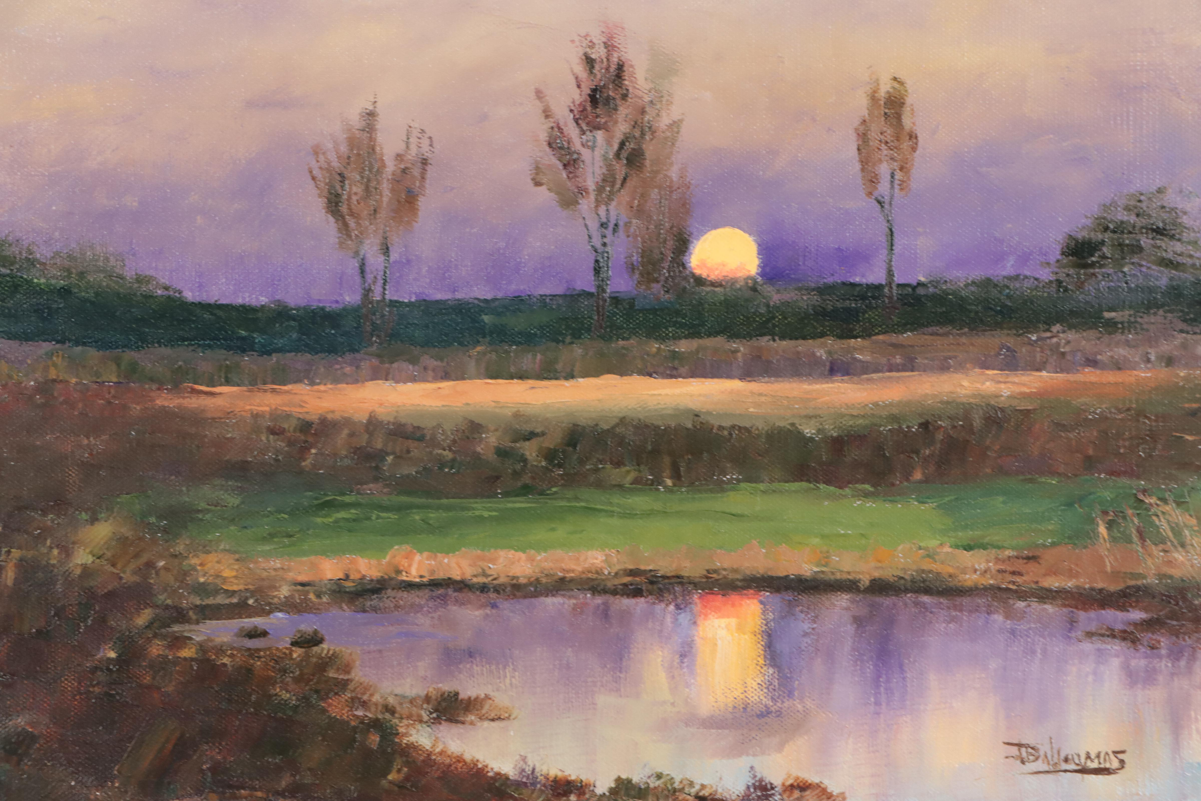 James Baldoumas Oil Painting "Moonrise," 2023