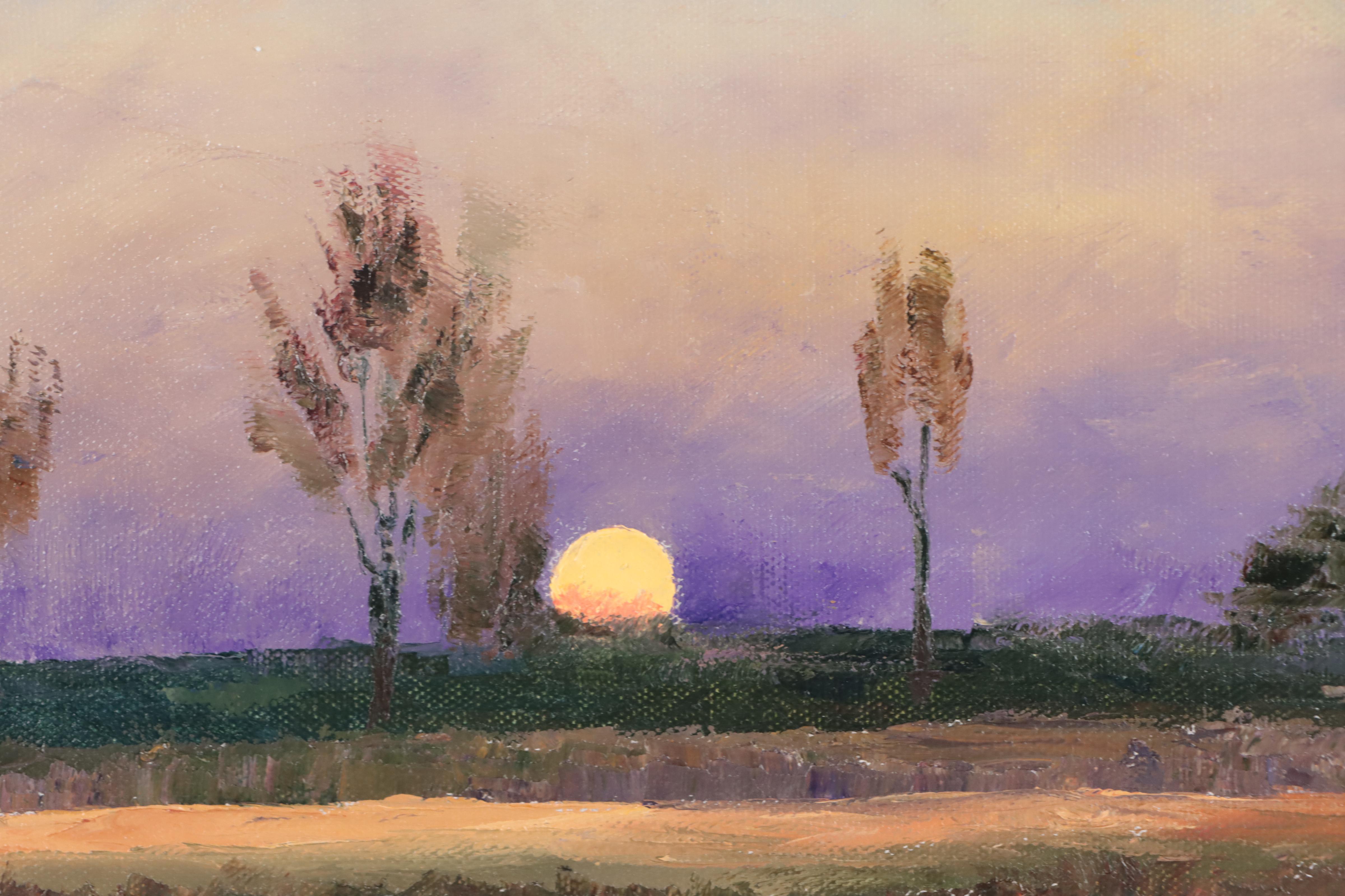 James Baldoumas Oil Painting "Moonrise," 2023