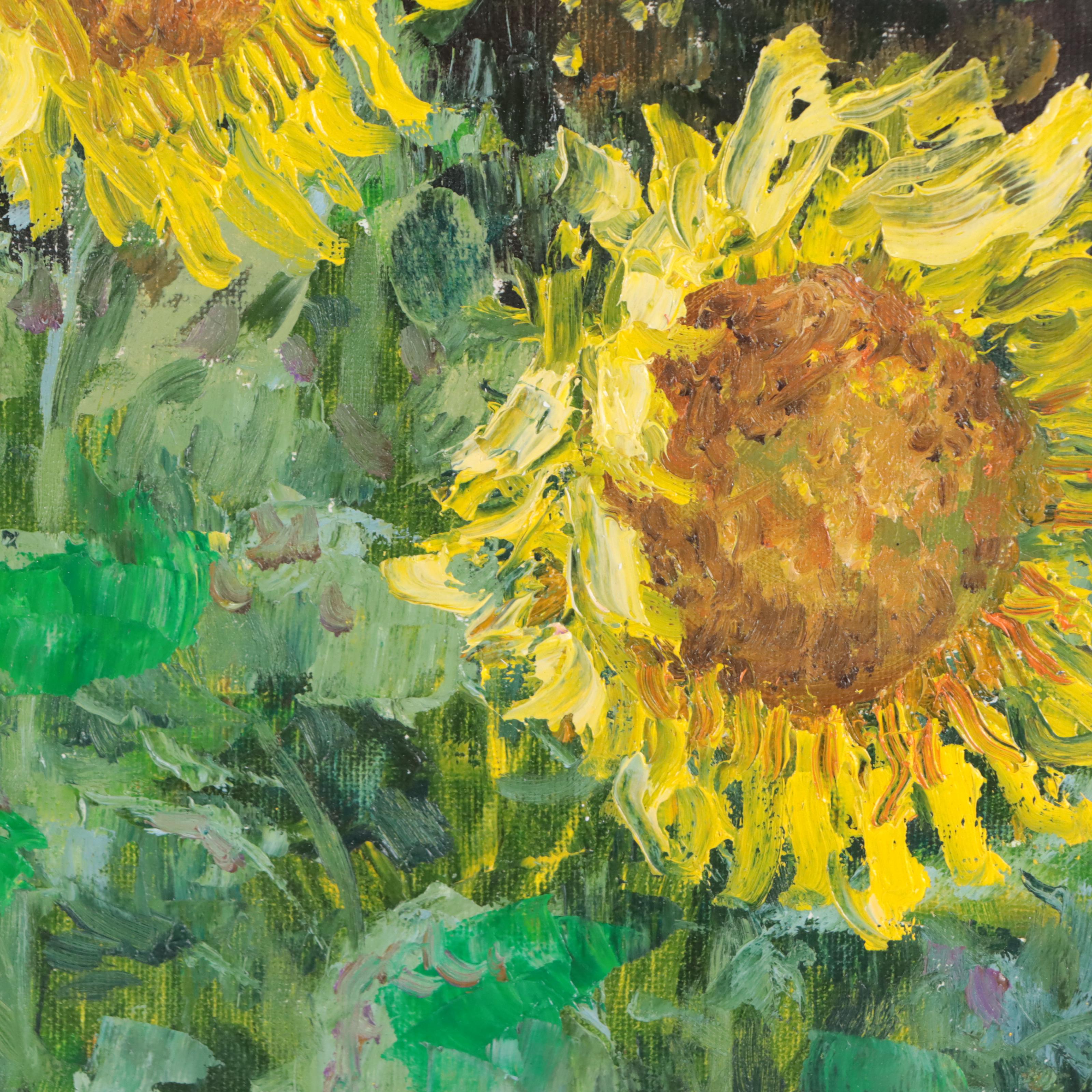 Garncarek Aleksander Oil Painting "Słoneczniki," 2023