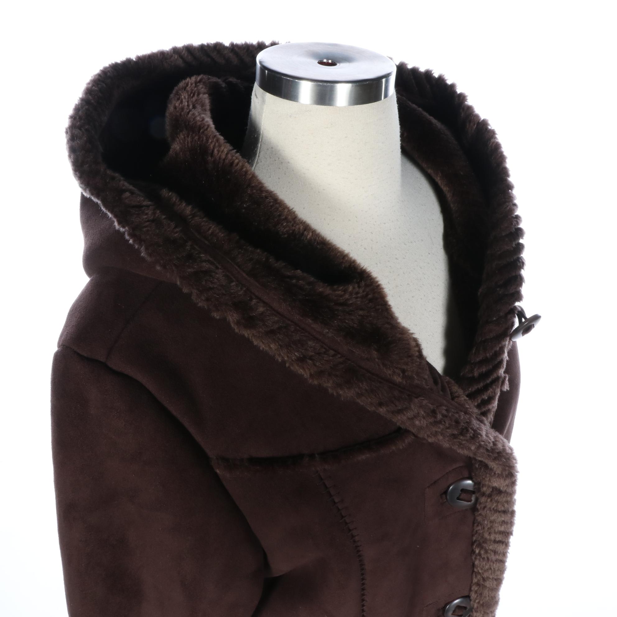 St. John's Bay Faux Shearling Coat