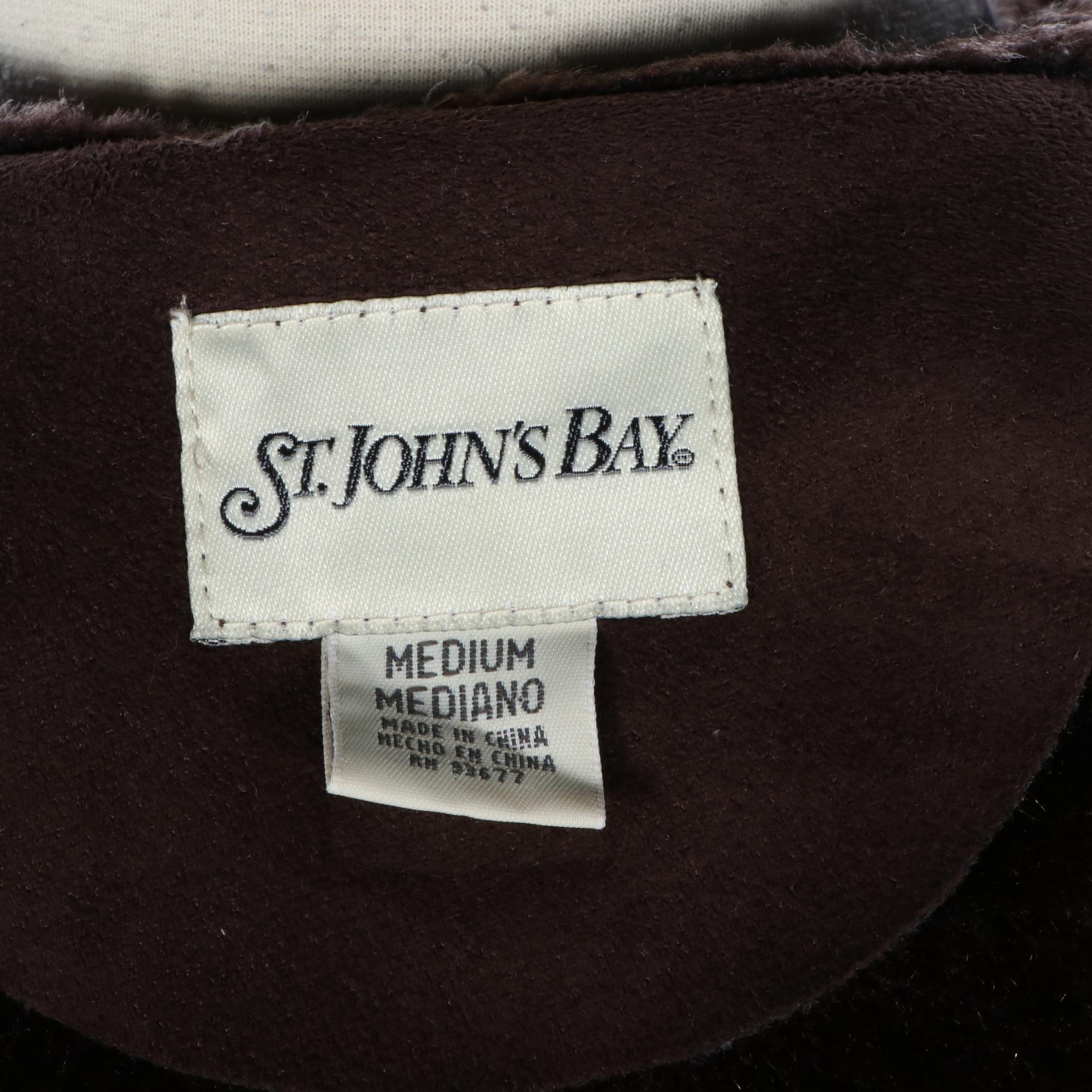 St. John's Bay Faux Shearling Coat