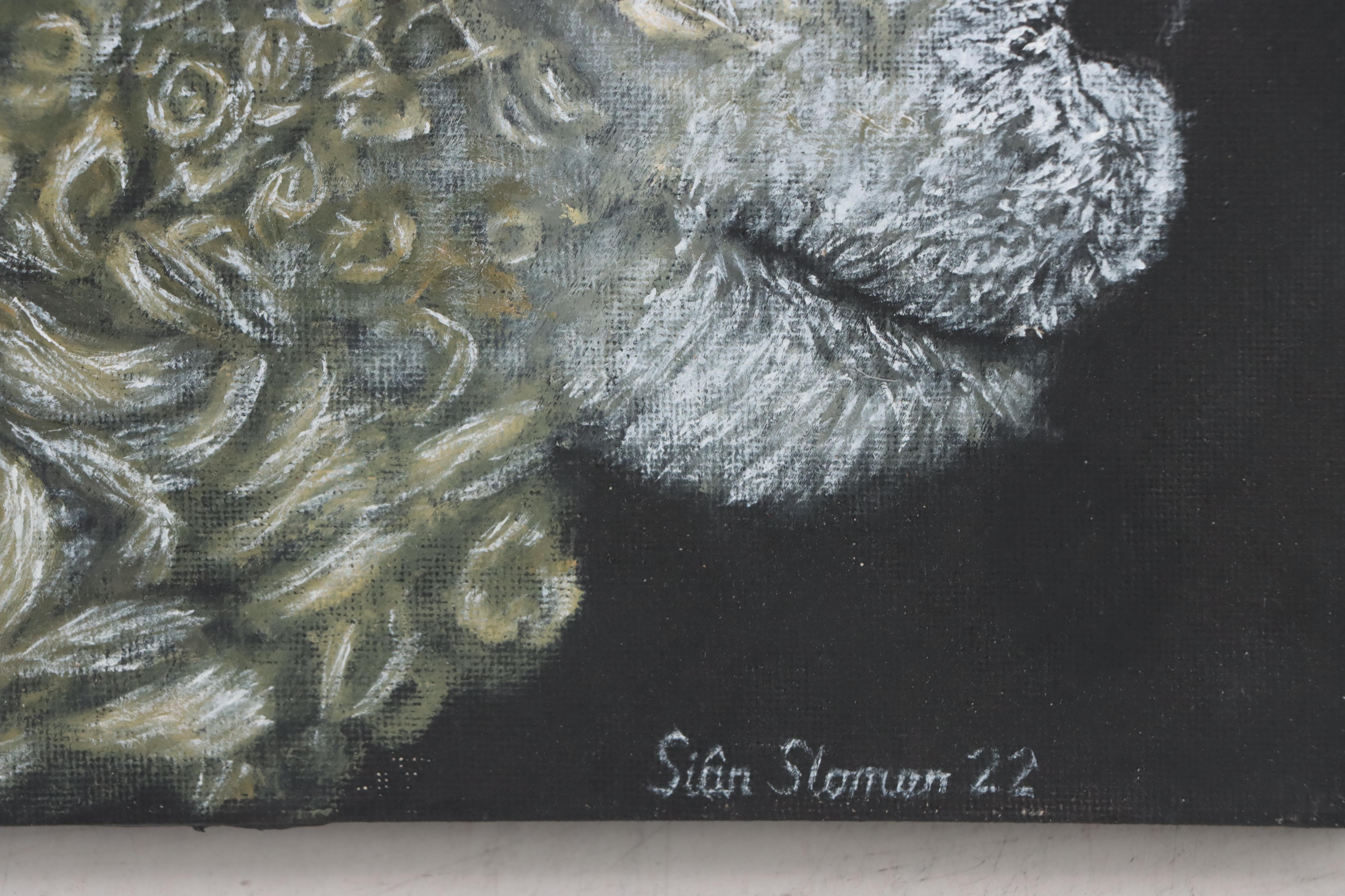Siân Sloman Oil Painting of Sheep, 2022