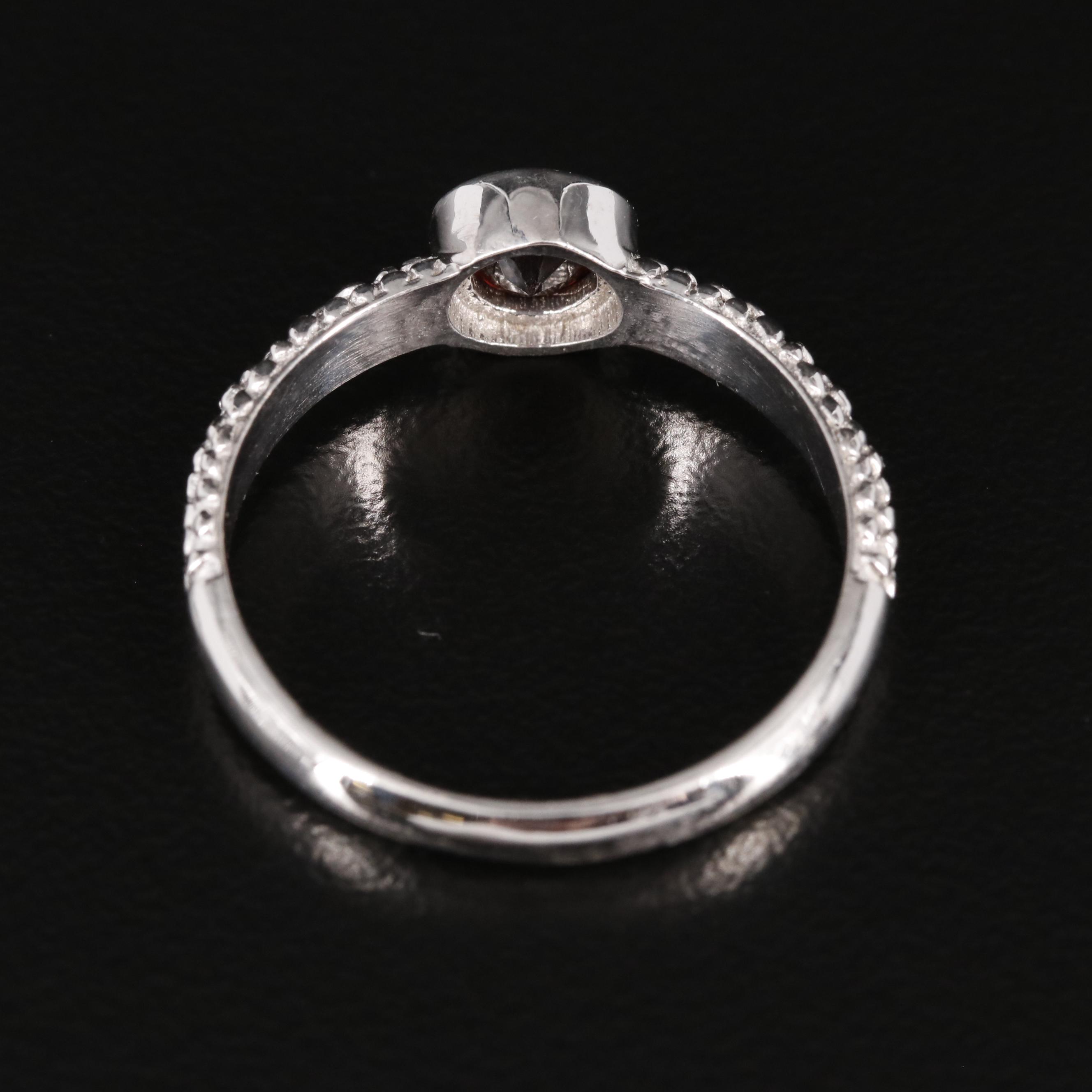 Sterling Garnet Ring