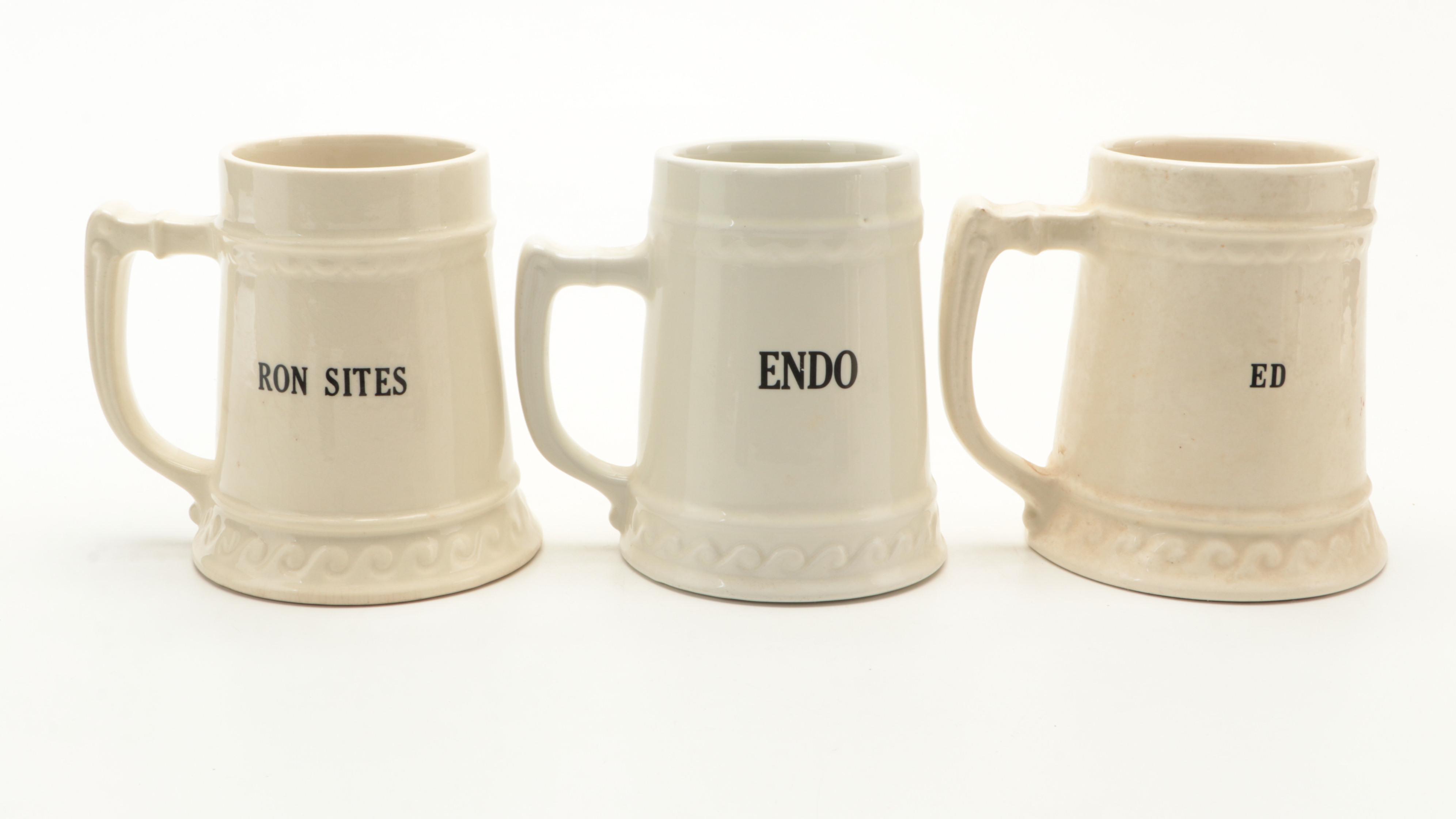 Falstaff Commemorative and Other Ceramic Tankards