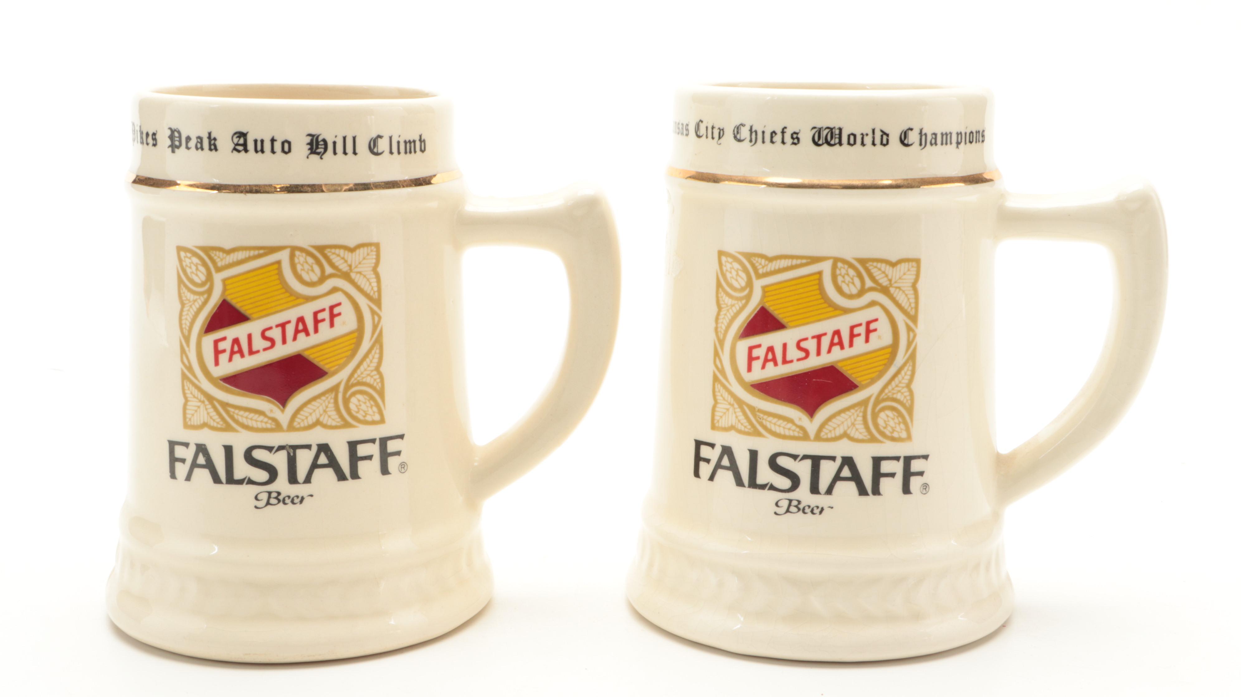 Falstaff Commemorative and Other Ceramic Tankards