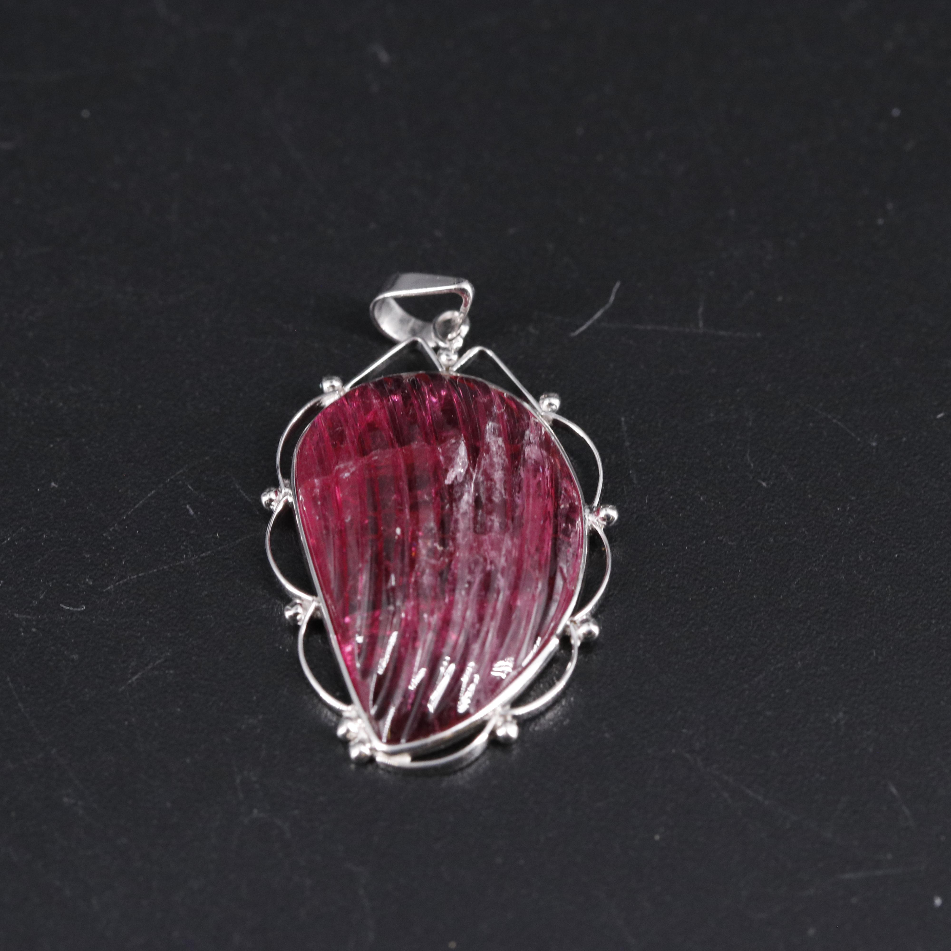 14K Pink Tourmaline Pendant
