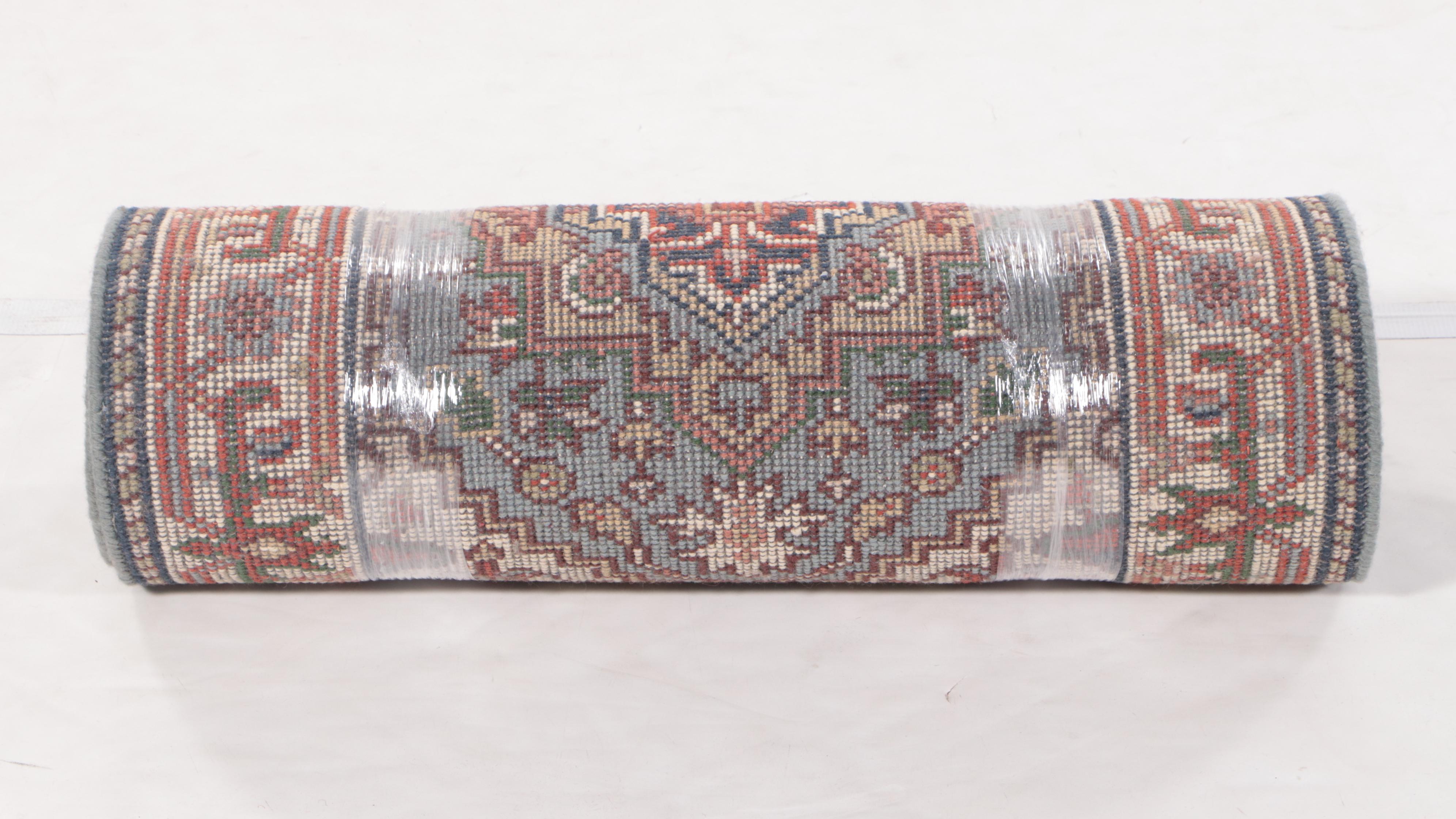 2'7 x 14'5 Hand-Knotted Indo-Persian Heriz Serapi Carpet Runner