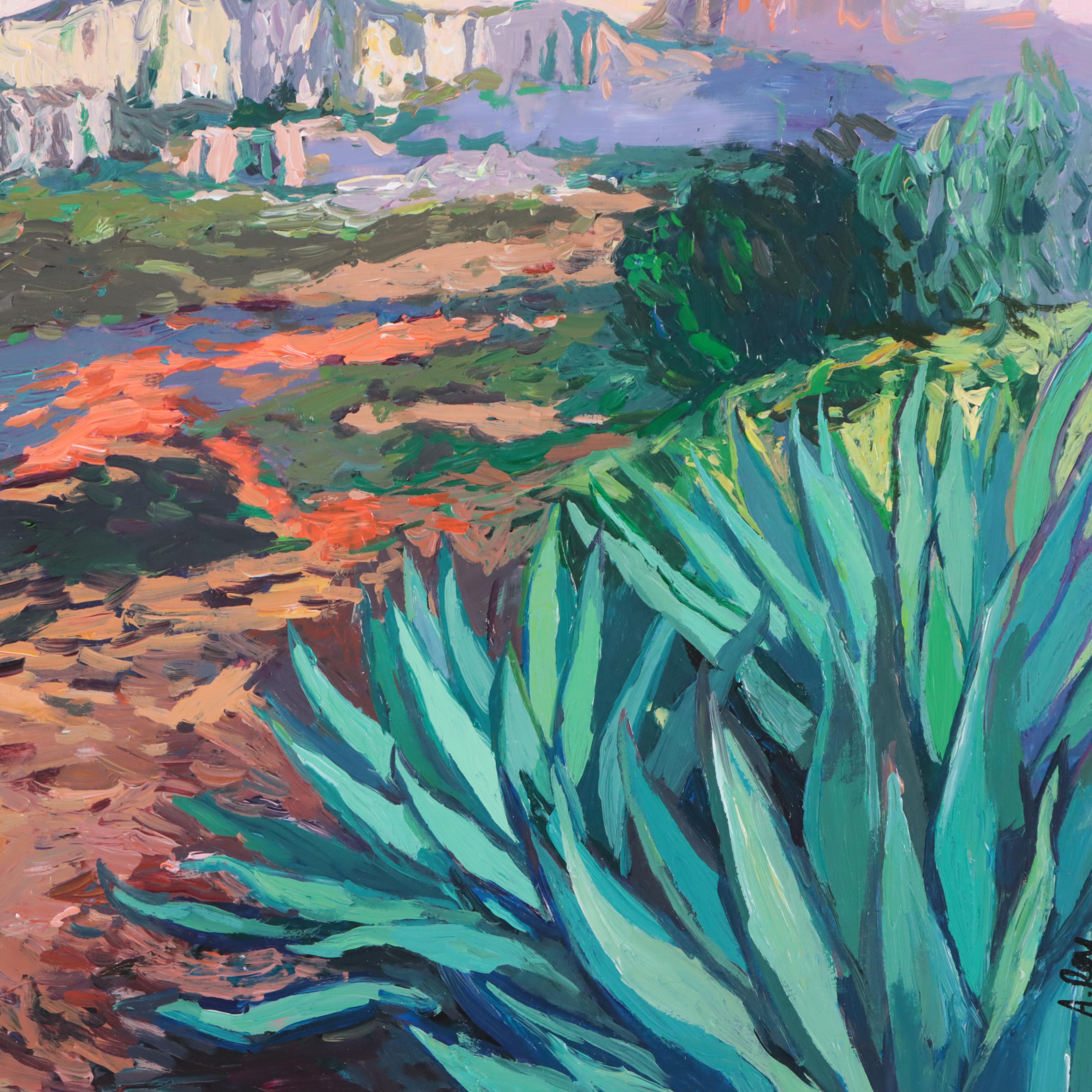 Agnes Rey Oil Painting "Agave," 2022