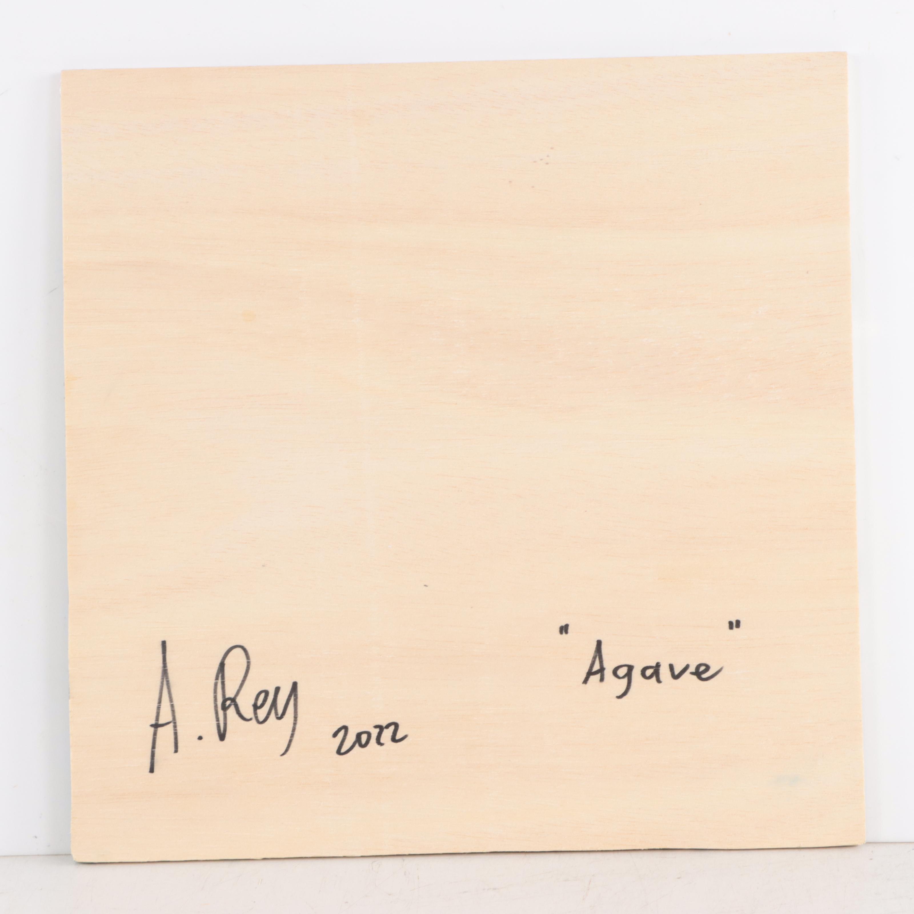 Agnes Rey Oil Painting "Agave," 2022