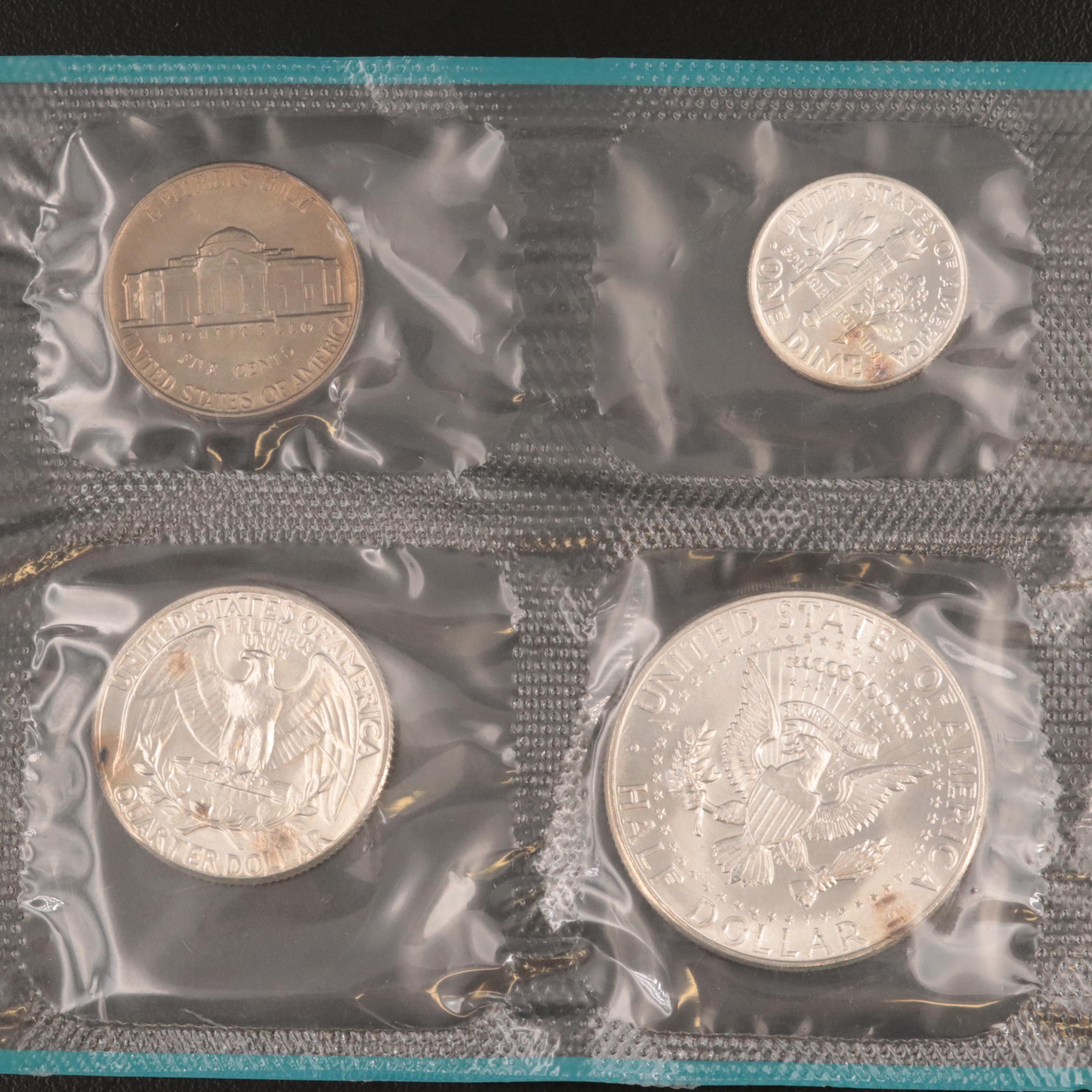Three 1964 U.S. Mint Uncirculated Sets