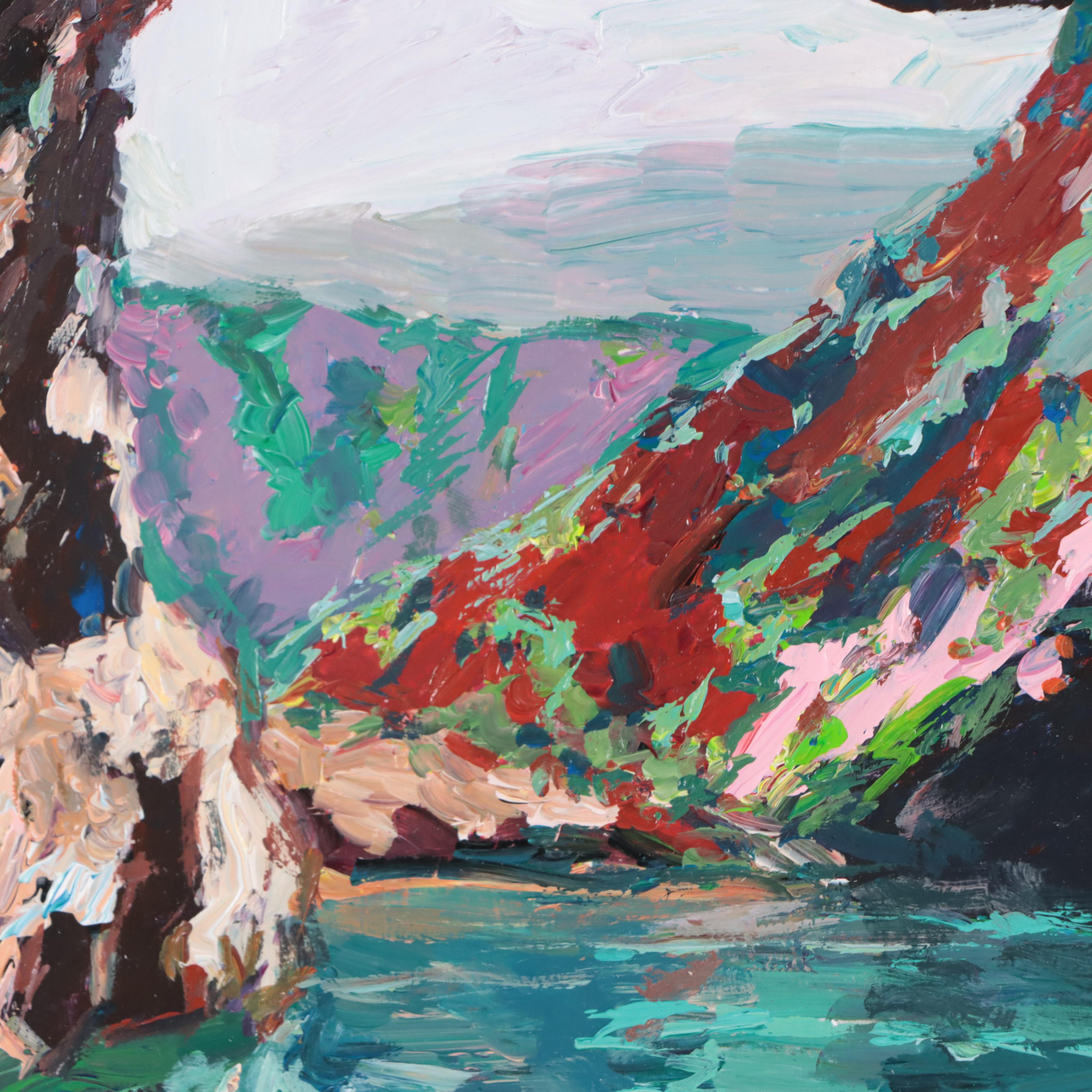 Agnes Rey Oil Painting "Sea Cave," 2022