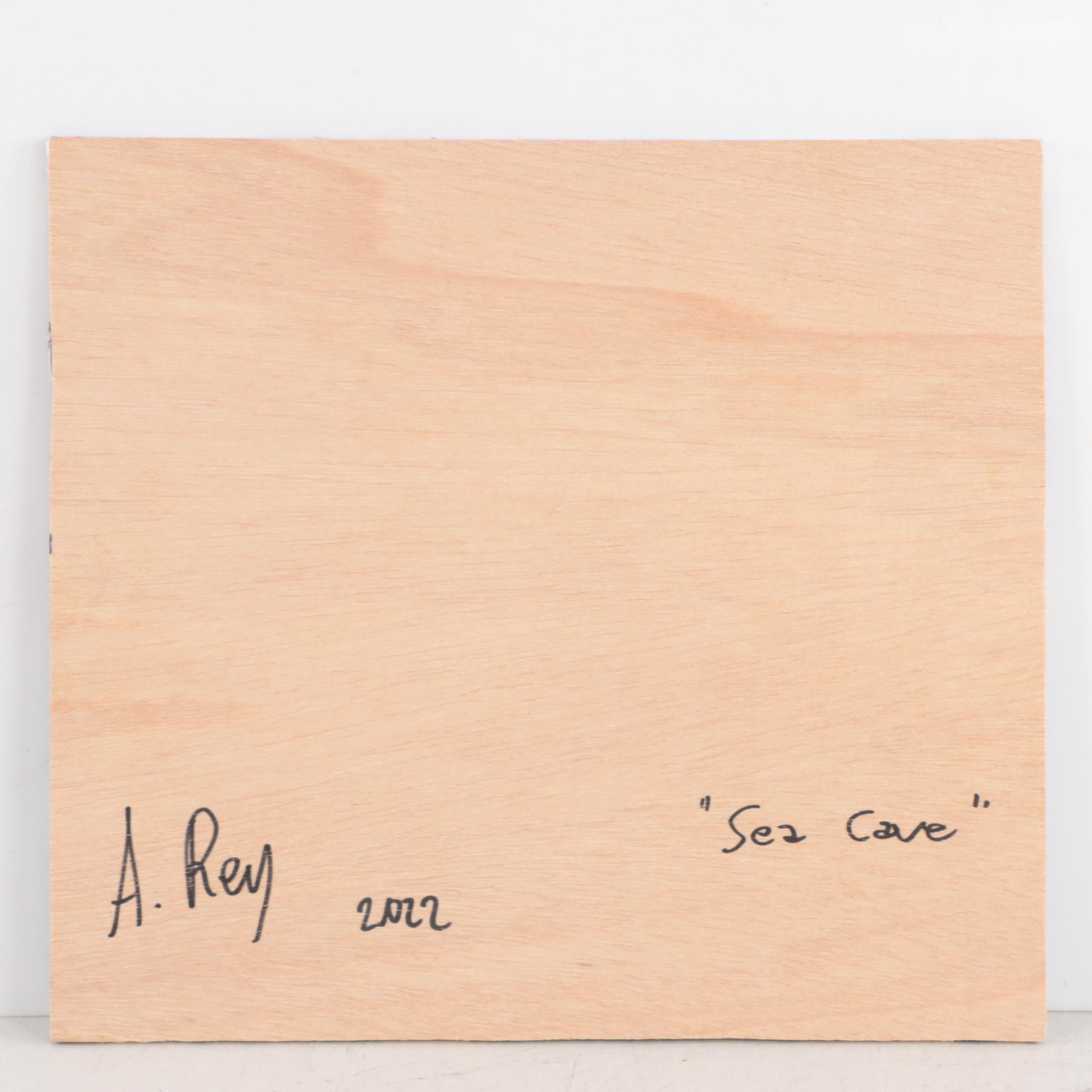 Agnes Rey Oil Painting "Sea Cave," 2022