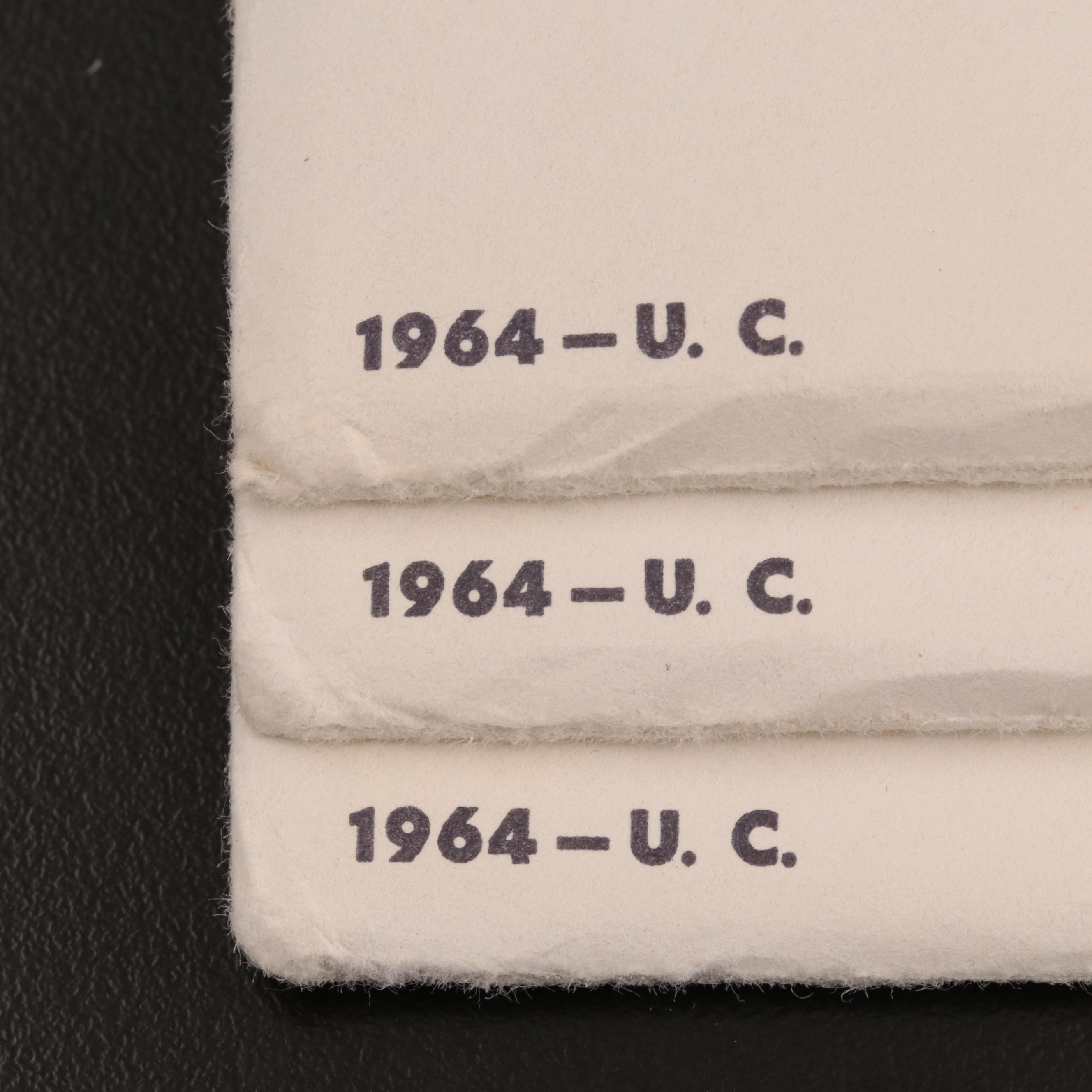 Three 1964 U.S. Mint Uncirculated Sets