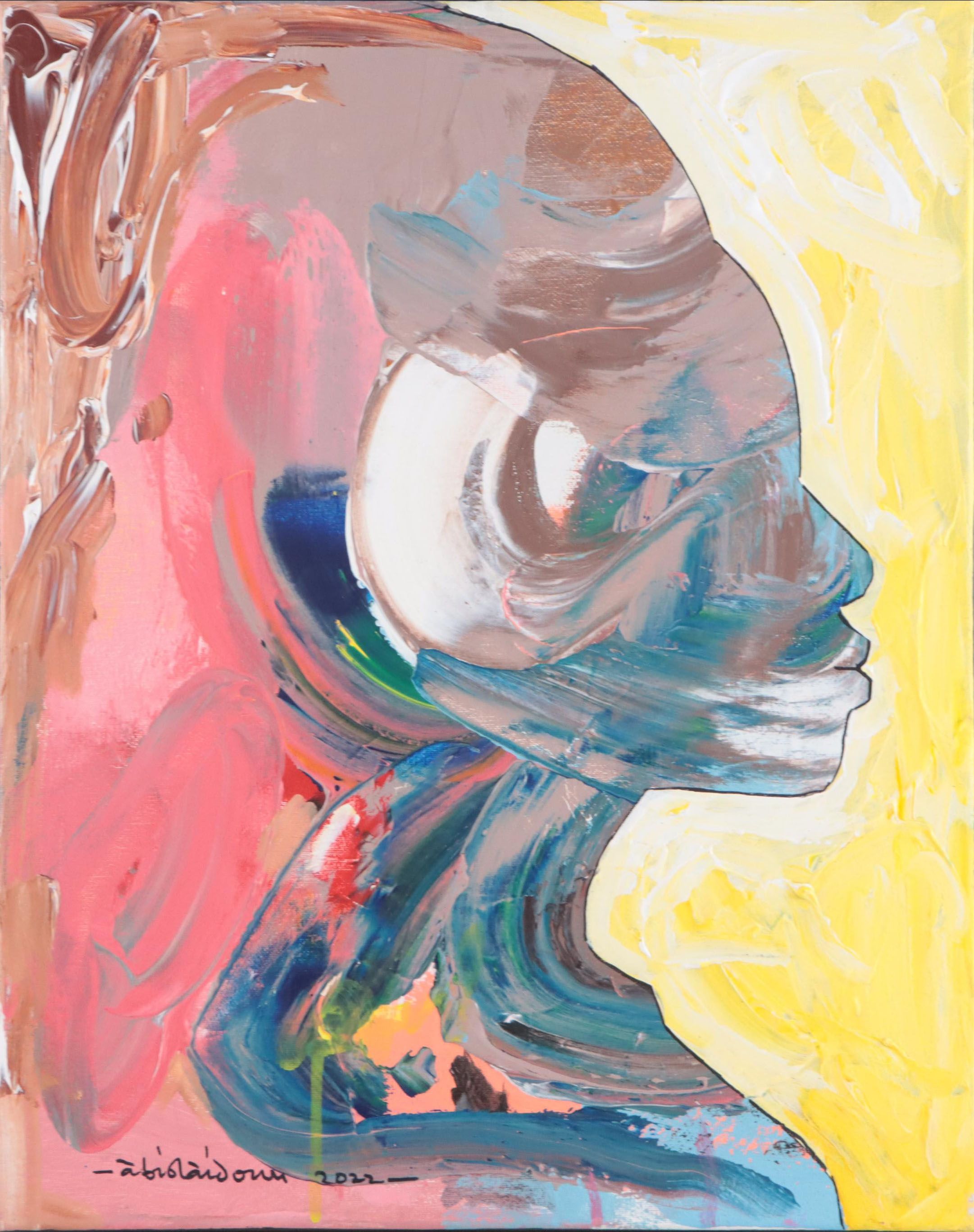 Abiola Idowu Acrylic Painting "My Life," 2023