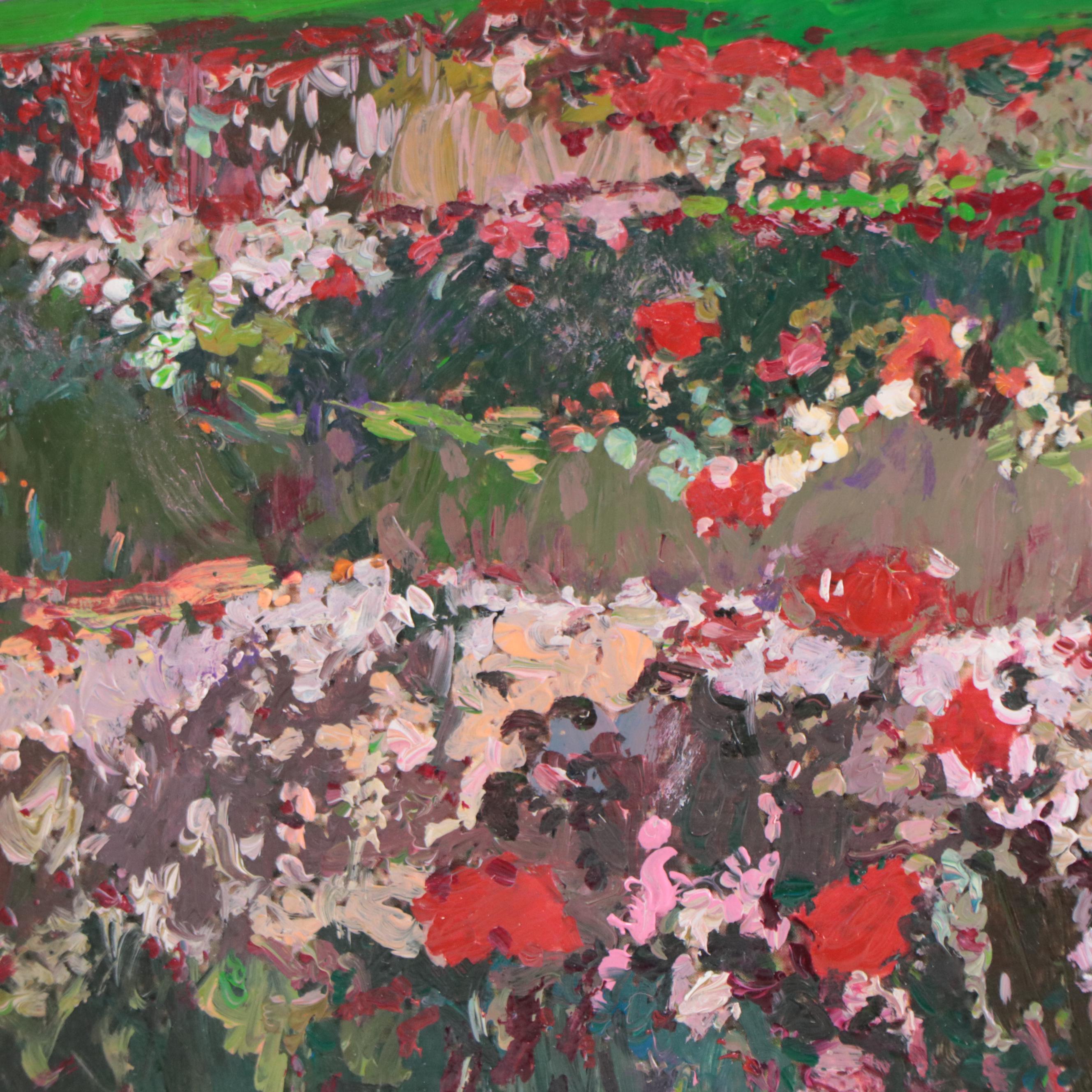 Agnes Rey Oil Painting "The Farm," 2022