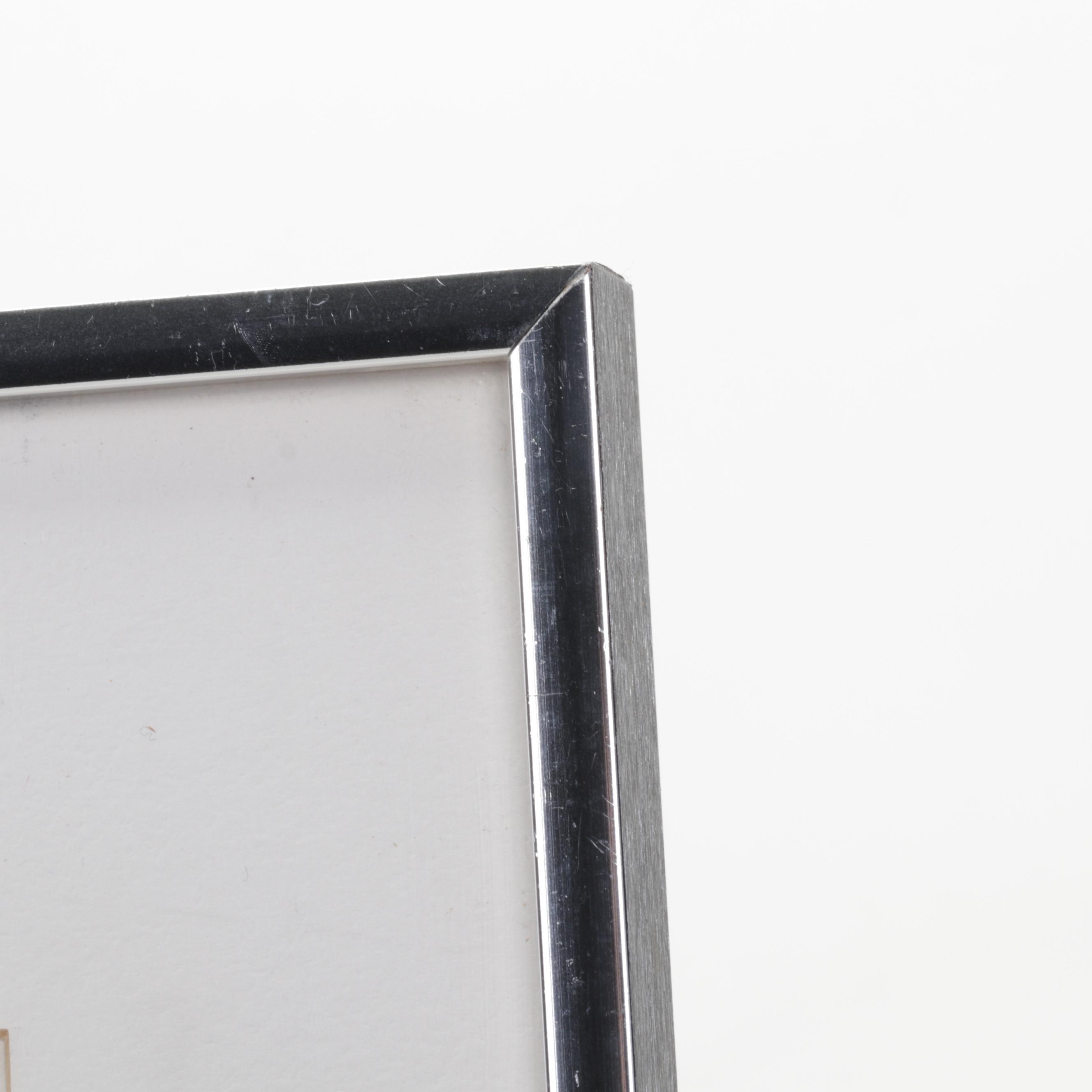 Sidney Chafetz Etching With Aquatint "Commencement," 1964