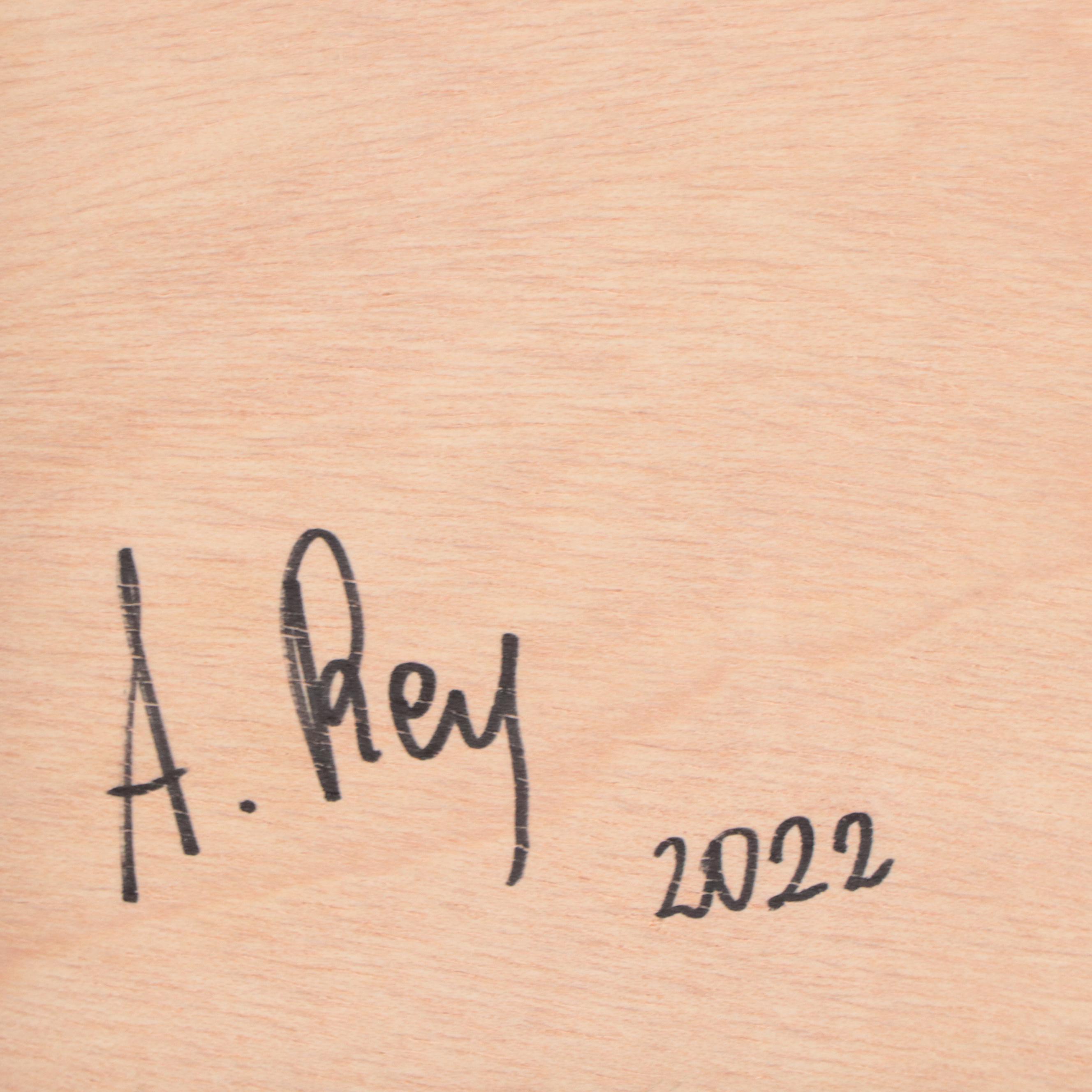 Agnes Rey Oil Painting "The Farm," 2022