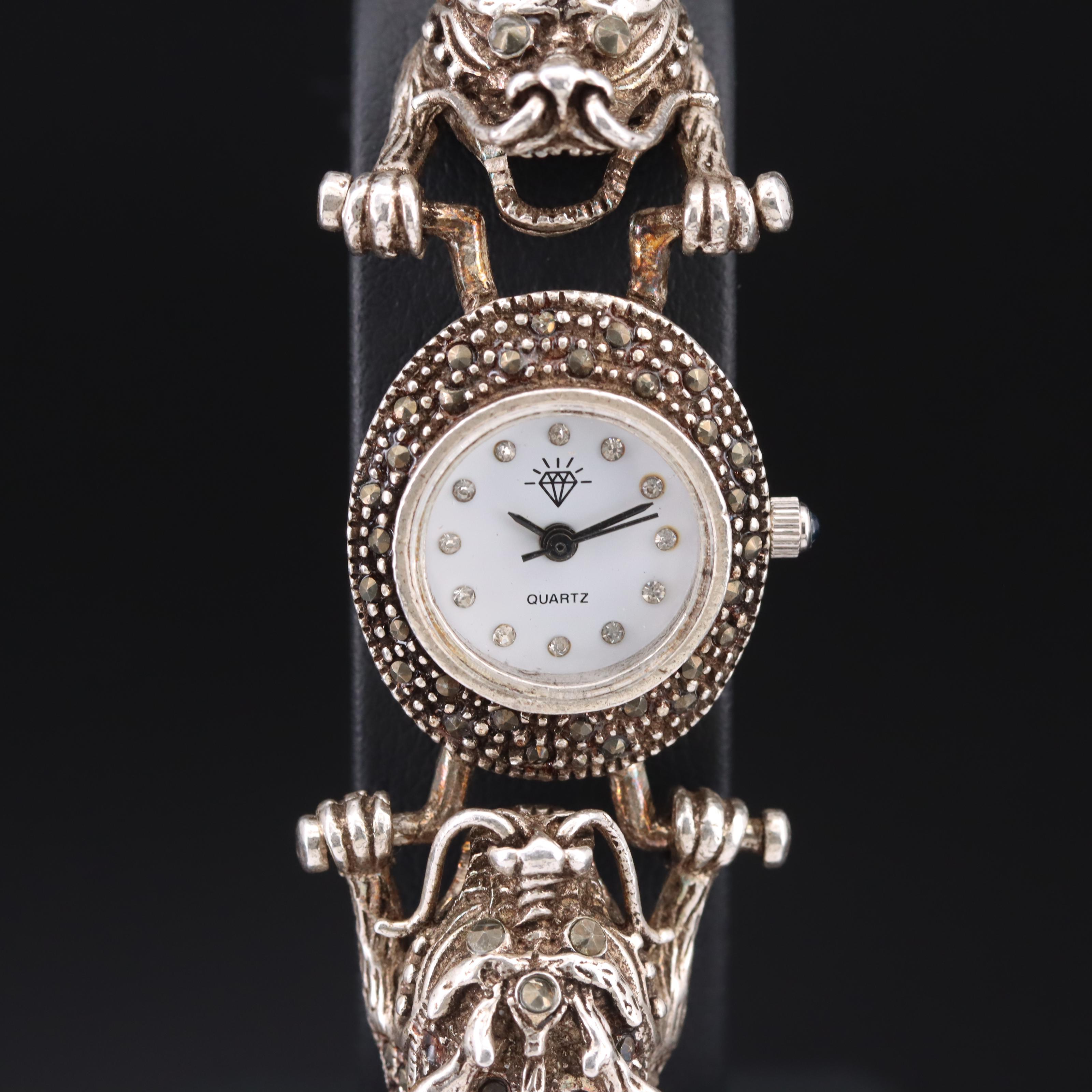 Sterling Watch with Dragon Bracelet