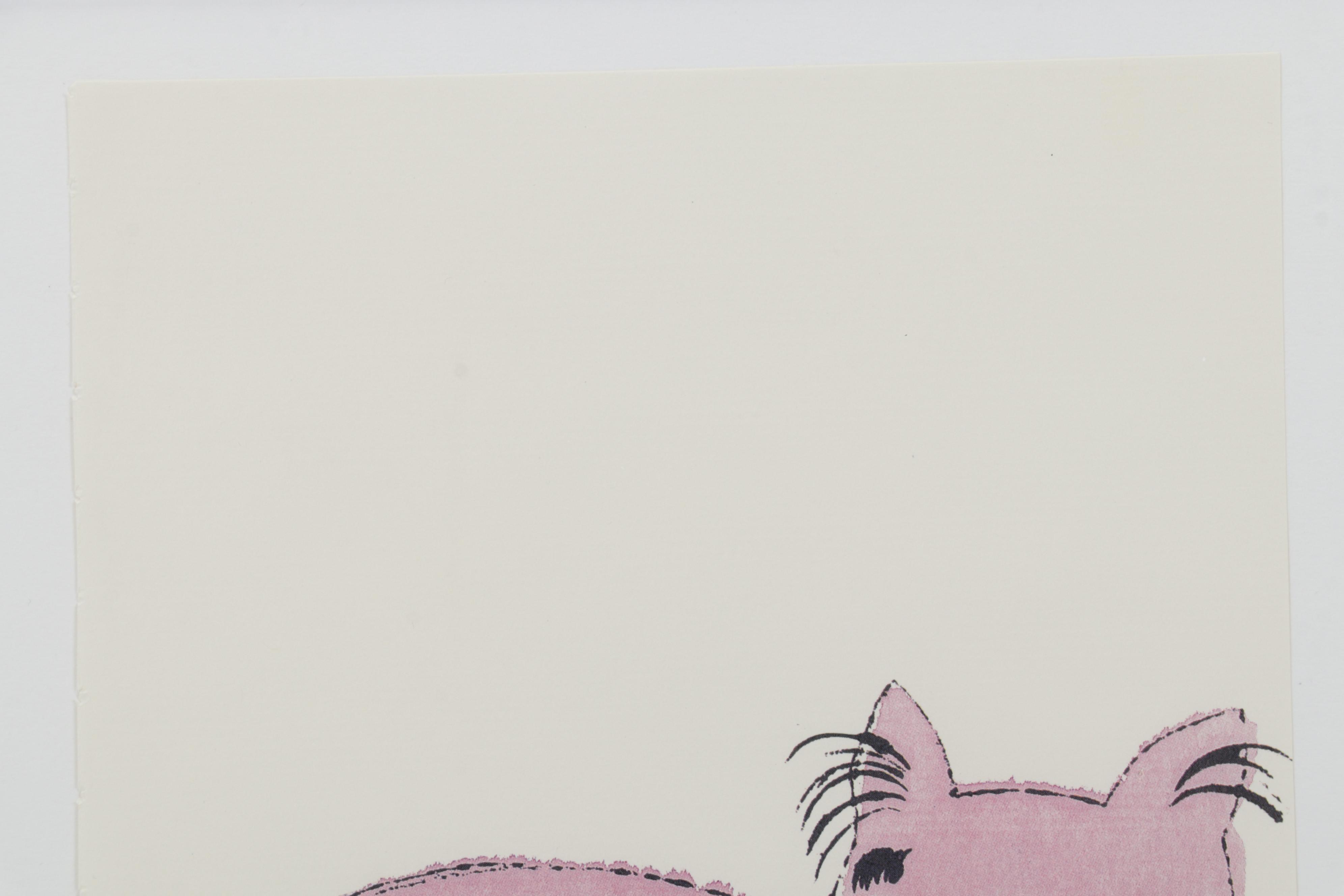 Offset Lithograph After Andy Warhol From "25 Cats Name Sam and One Blue Pussy"