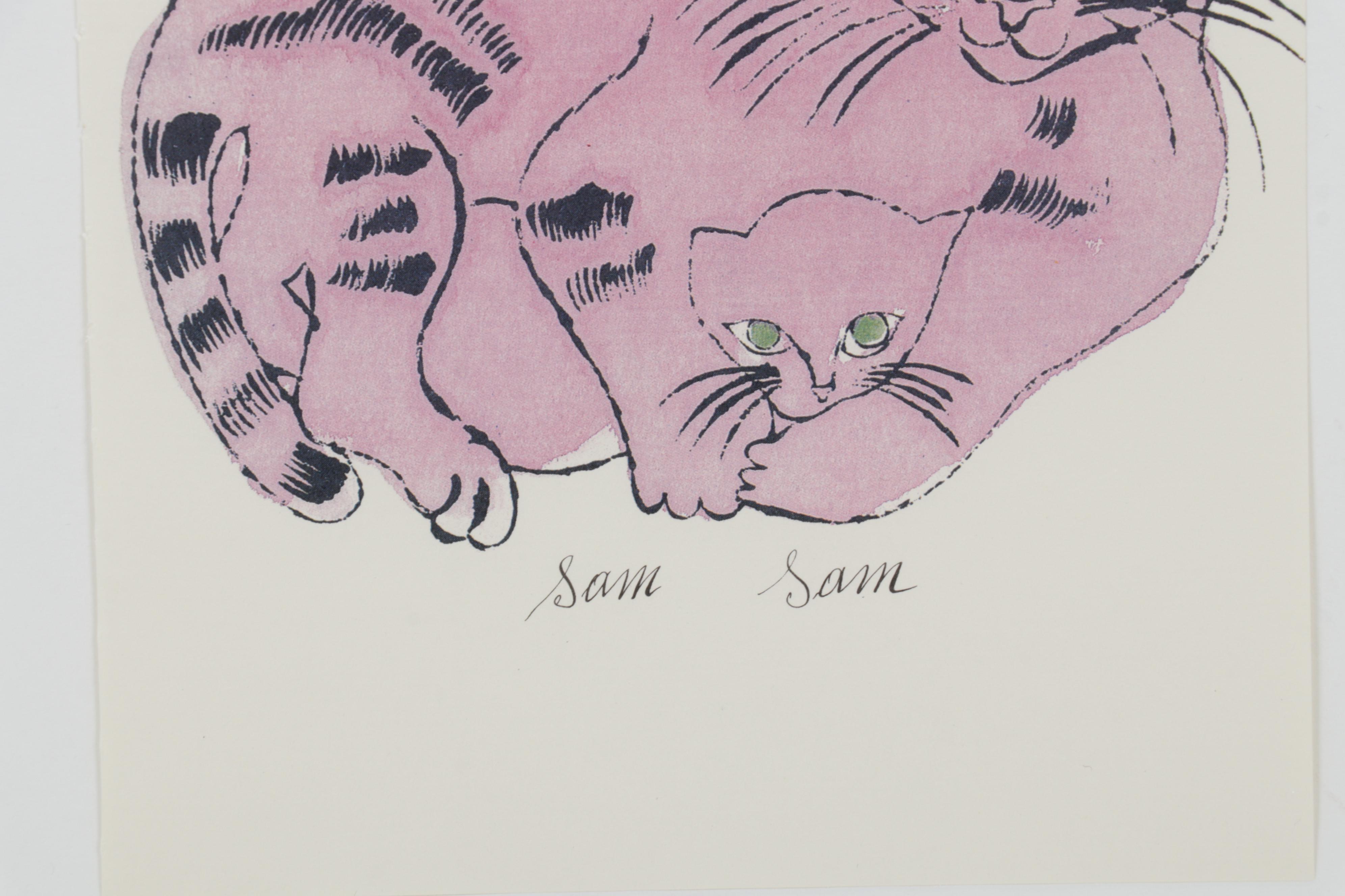 Offset Lithograph After Andy Warhol From "25 Cats Name Sam and One Blue Pussy"