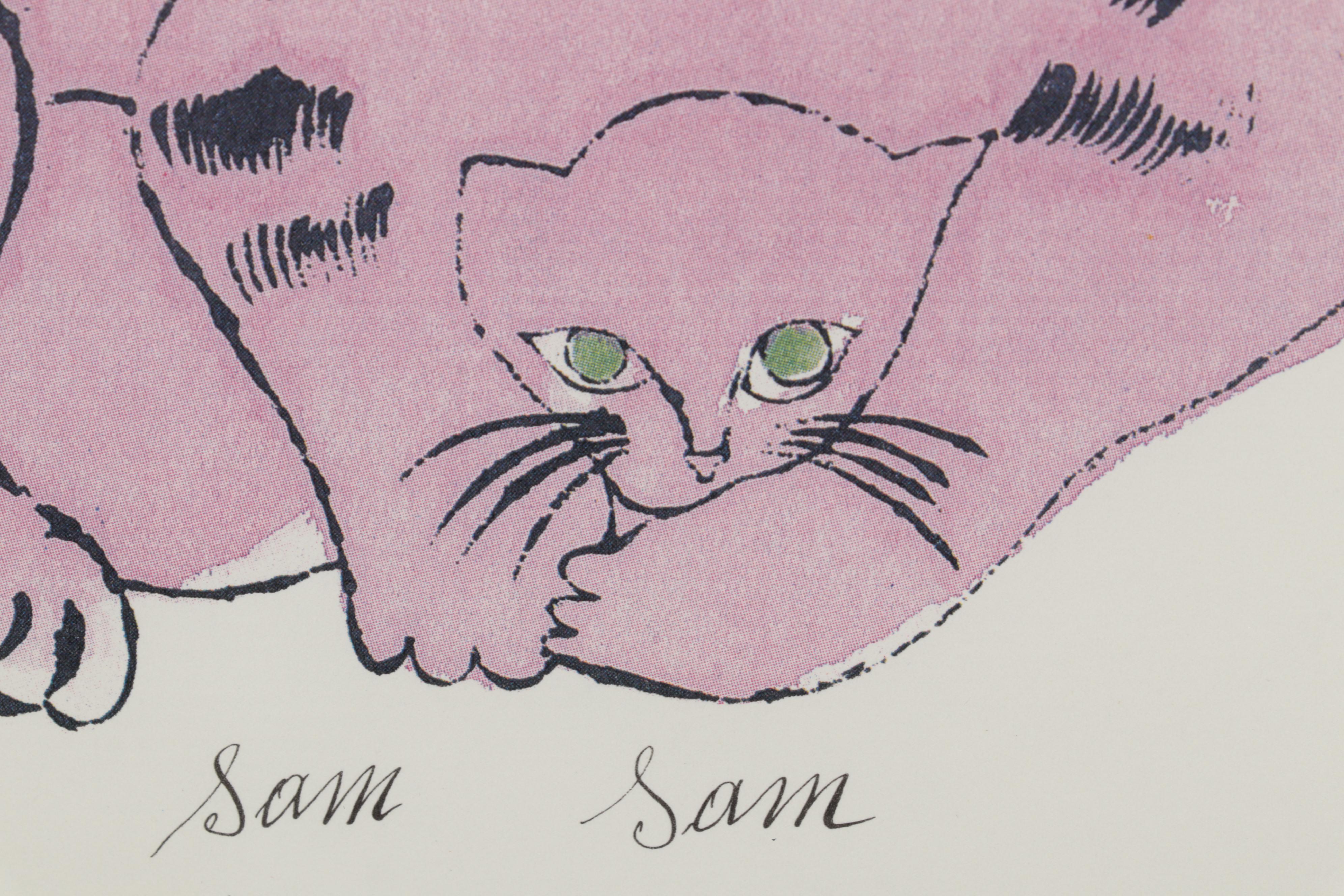 Offset Lithograph After Andy Warhol From "25 Cats Name Sam and One Blue Pussy"